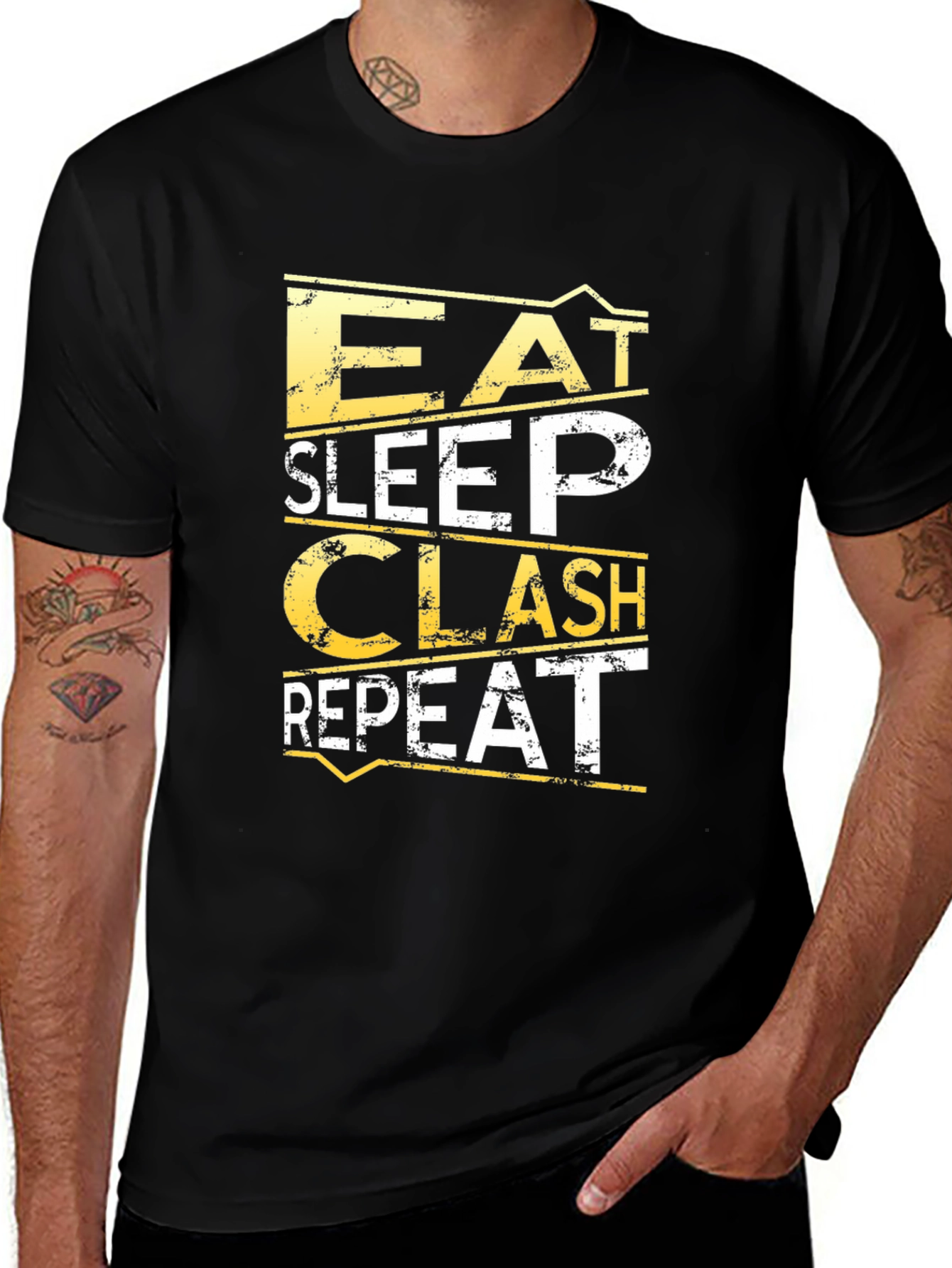 Variant 15 of Eat Sleep Clash Repeat Graphic T-Shirt