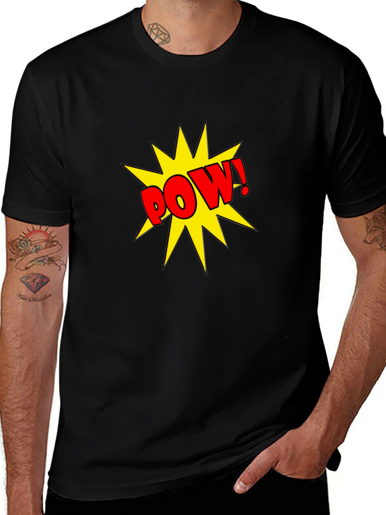 Variant 23 of POW! Graphic Tee - Comic Book Style T-Shirt