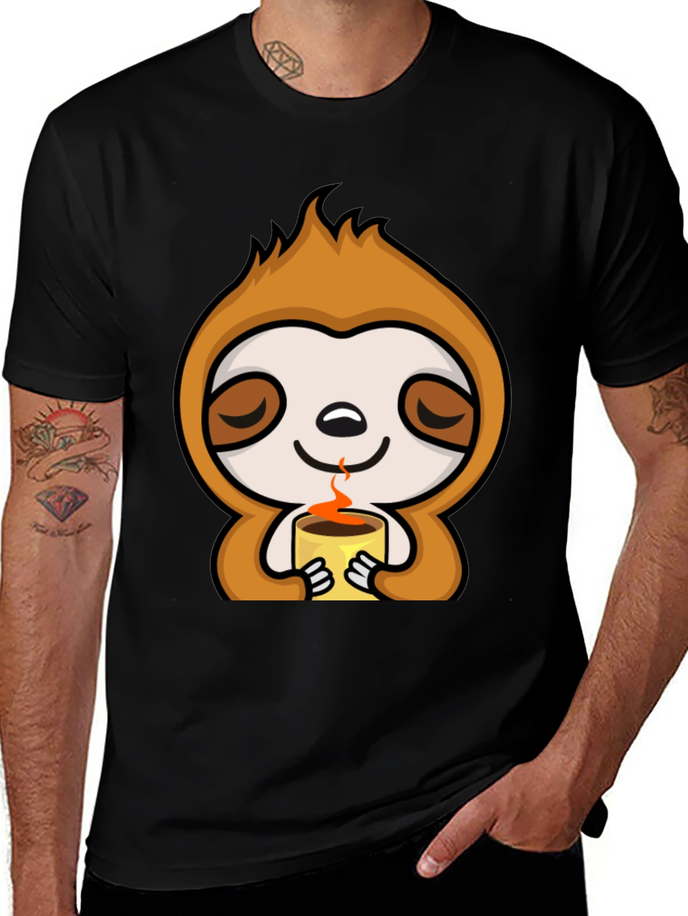 Variant 24 of Sloth Coffee T-Shirt - Lazy Days Comfort