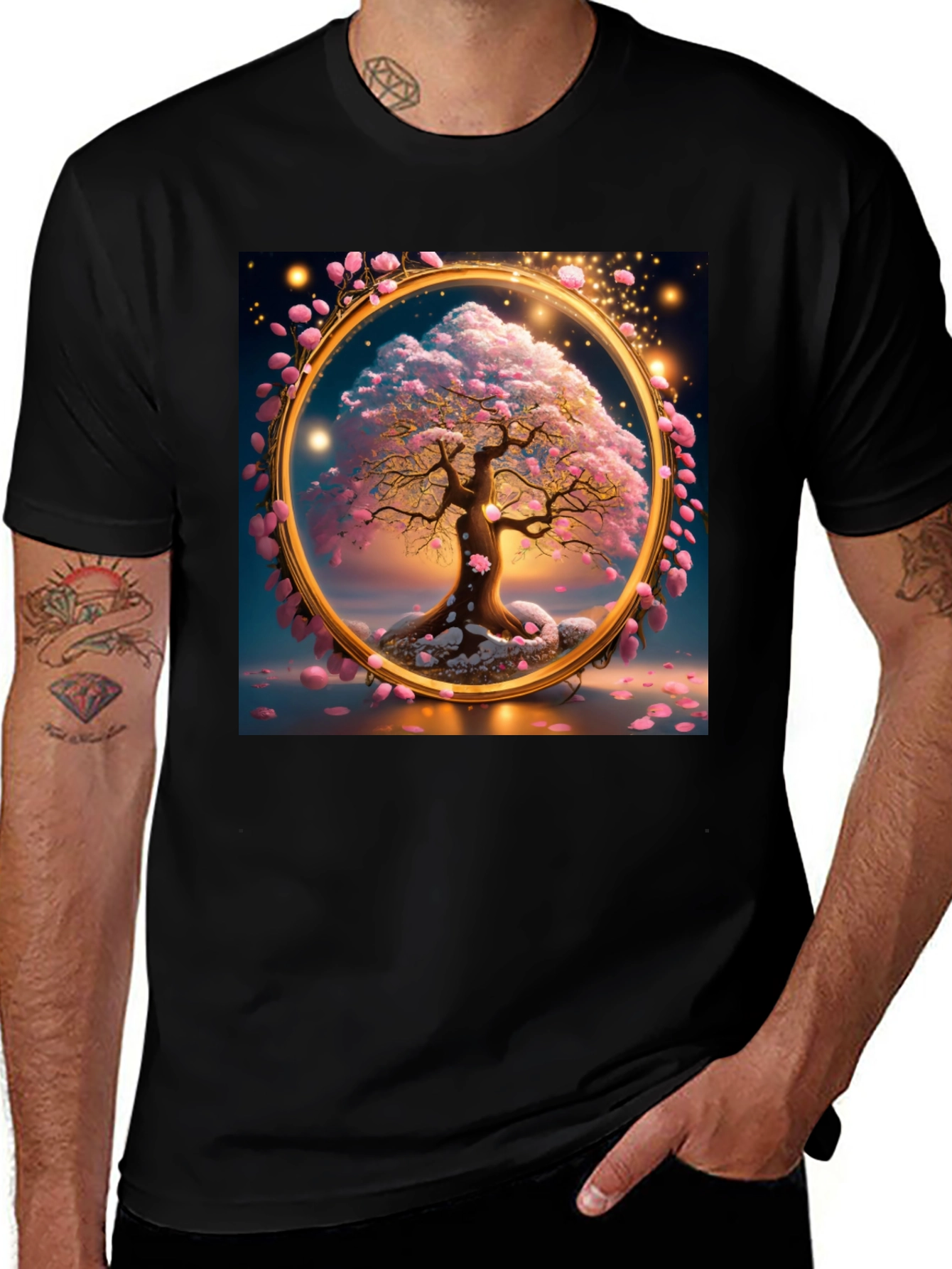 Enchanted Blossom Tree Graphic T-Shirt