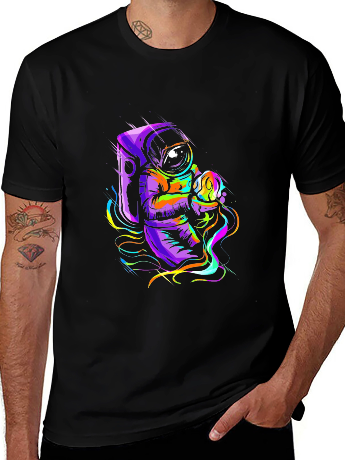 Variant 27 of Astronaut Graphic Tee - Space Art T-Shirt