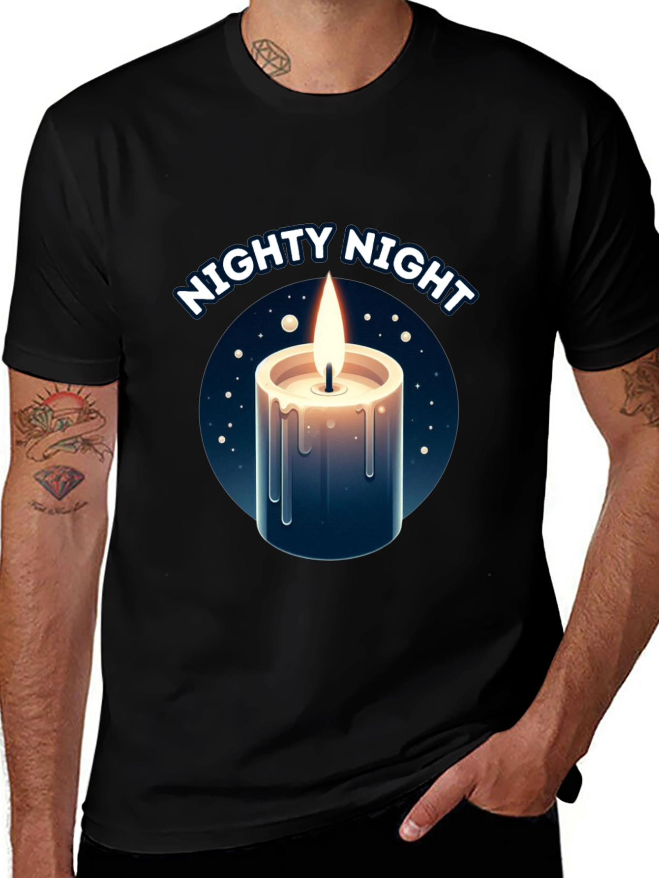 Variant 26 of Nighty Night Candle T-Shirt - Unisex