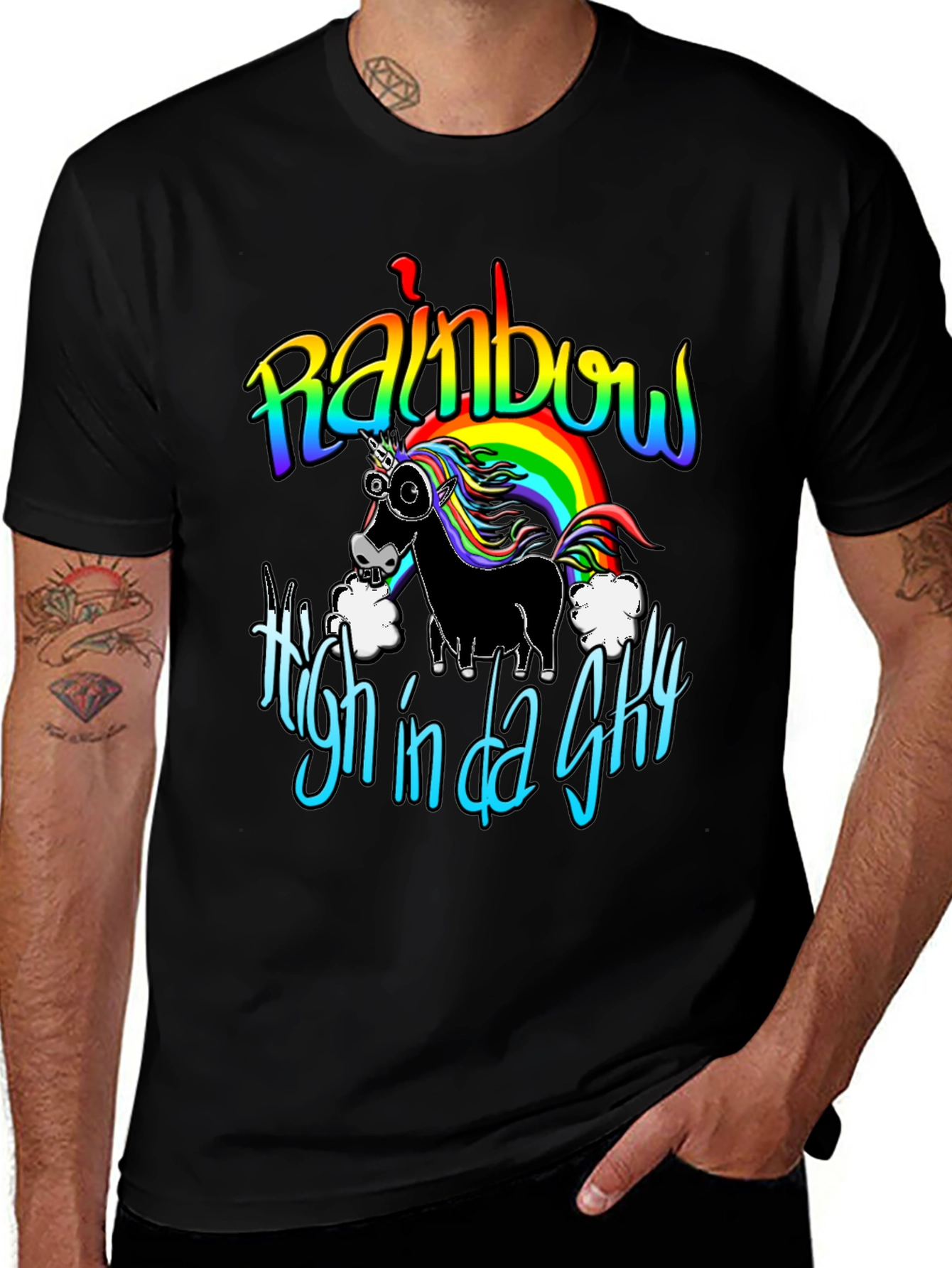 Variant 4 of Rainbow High T-Shirt - Fun Unicorn Tee