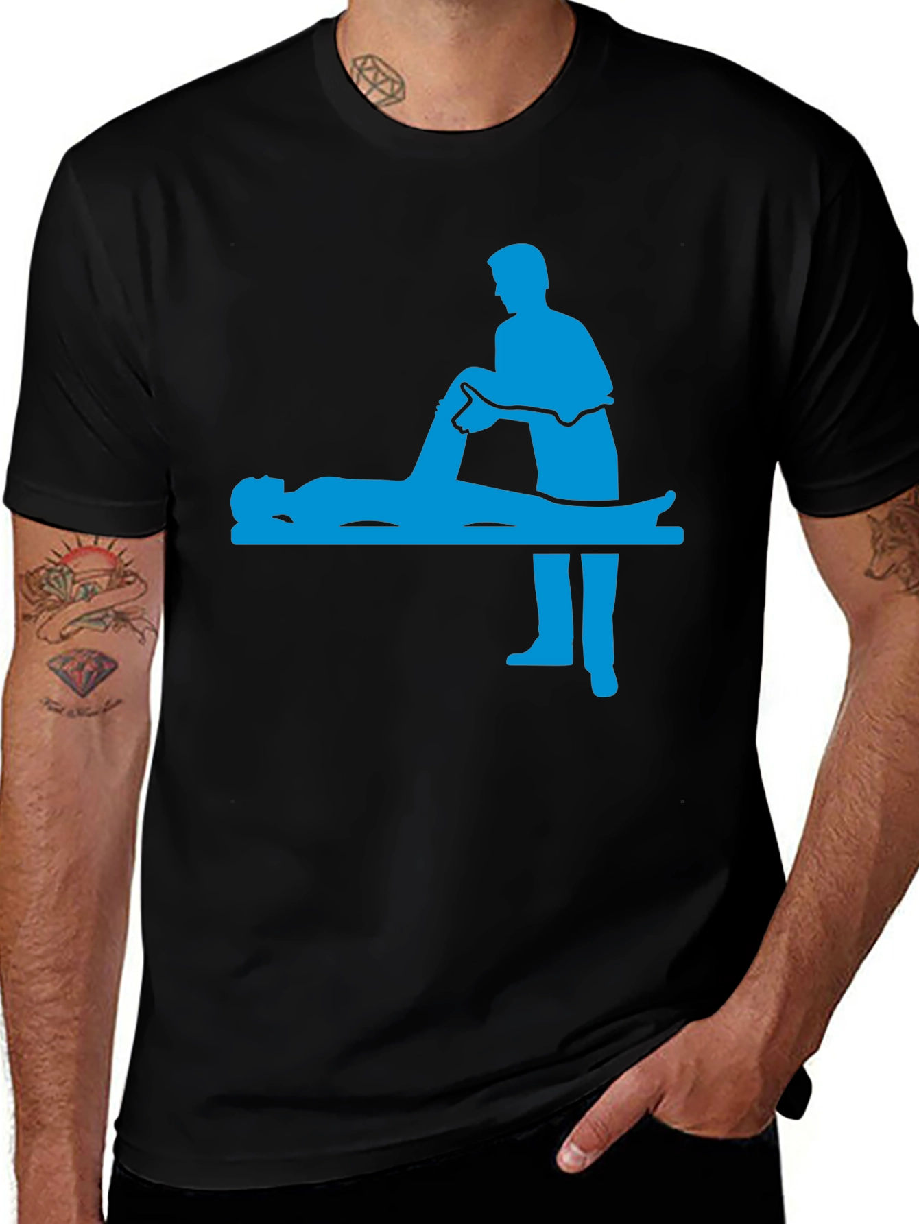 Chiropractor Graphic T-Shirt - Black Cotton Tee
