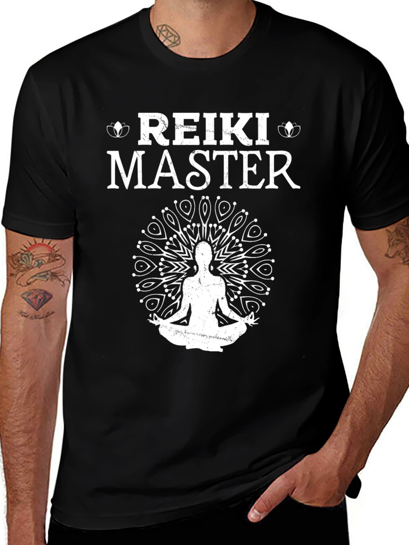 Reiki Master T-Shirt - Meditation Mandala Graphic Tee