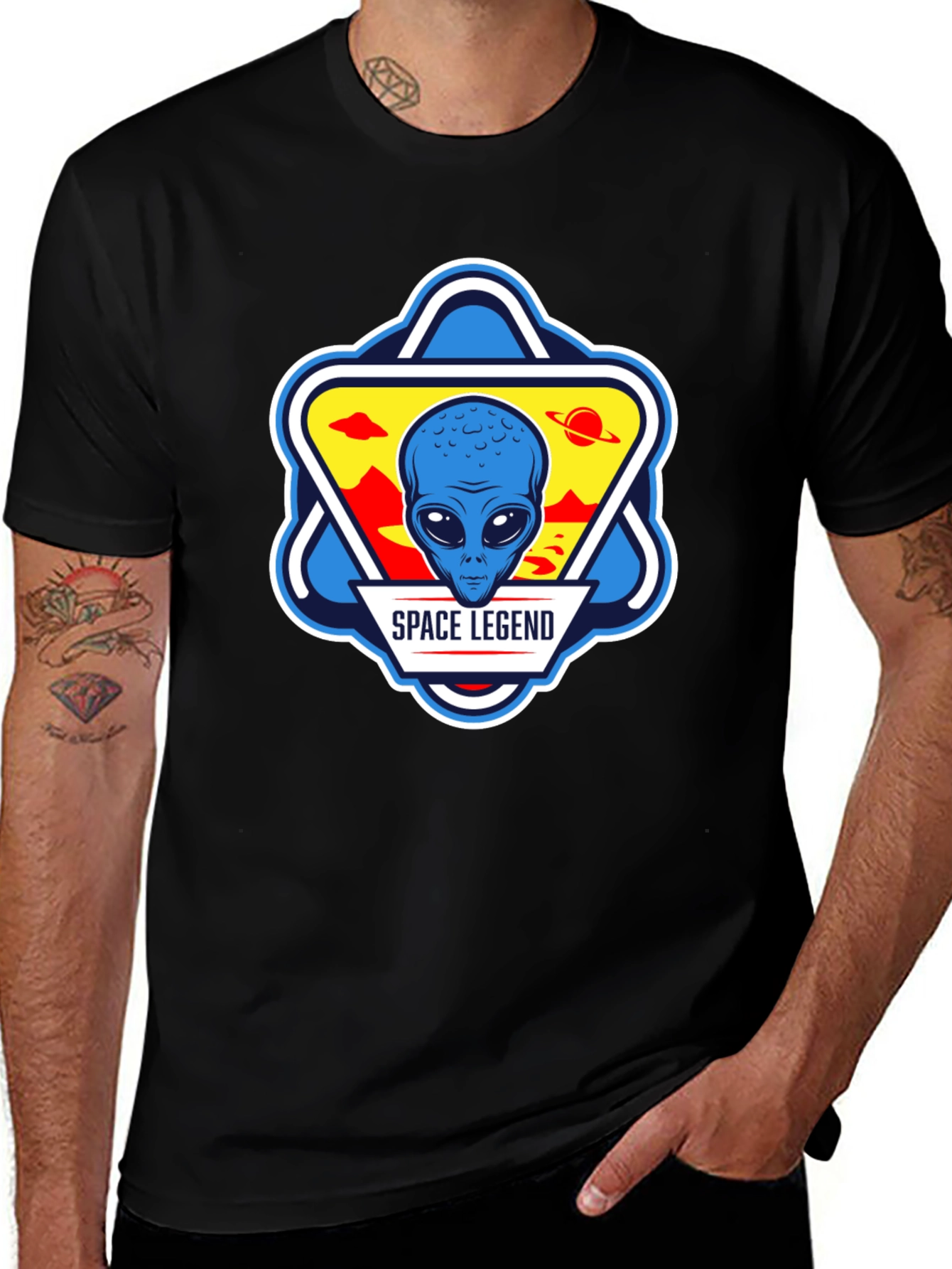 Space Legend Alien Graphic T-Shirt