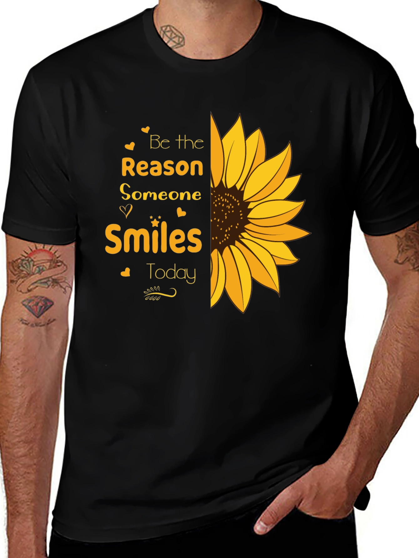 Variant 21 of Be the Reason Someone Smiles Today Sunflower T-Shirt