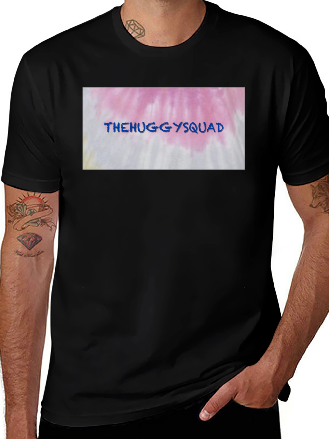 Variant 15 of The Huggy Squad Tie-Dye Graphic T-Shirt