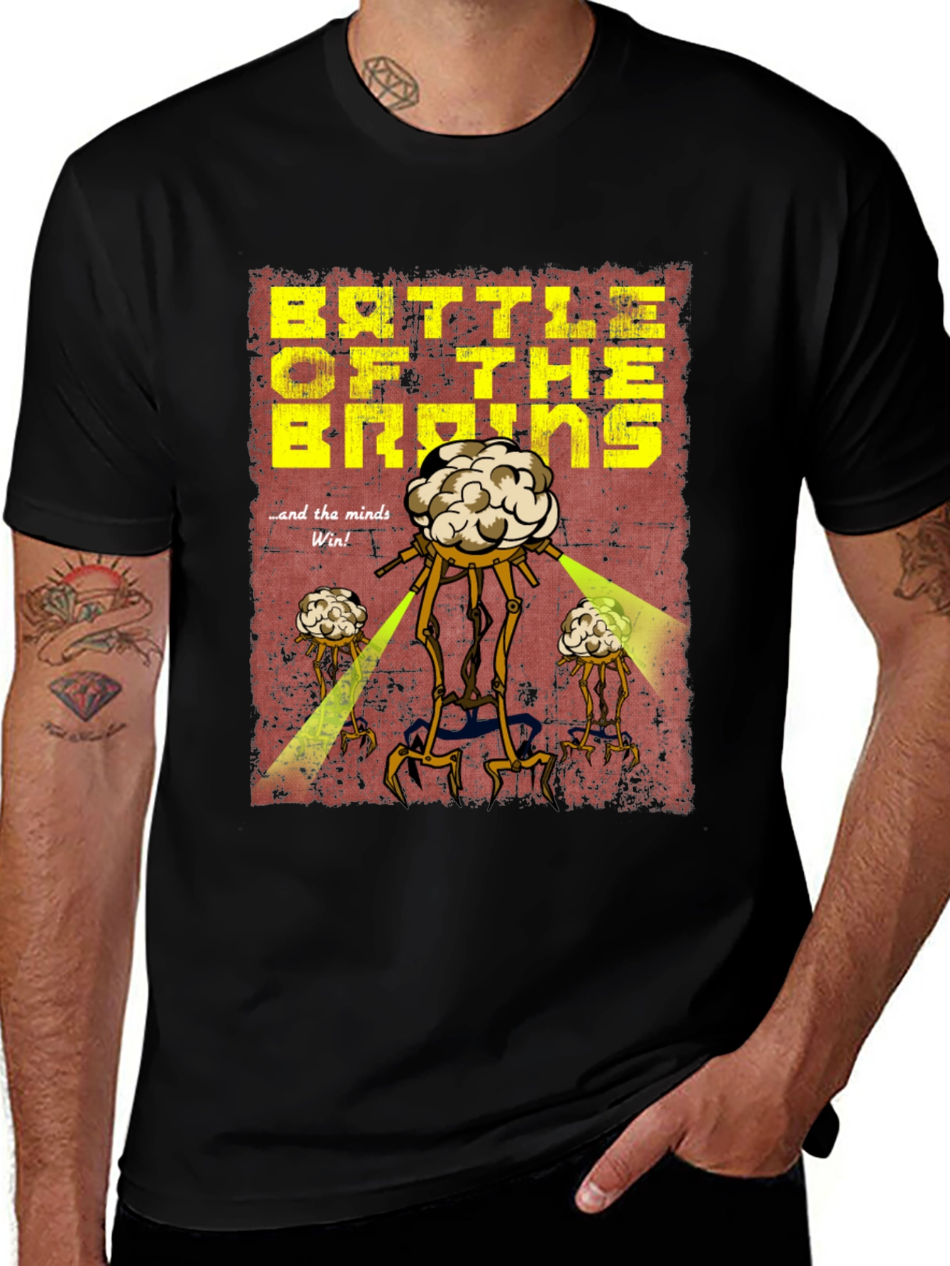 Variant 24 of Battle of the Brains Graphic Tee