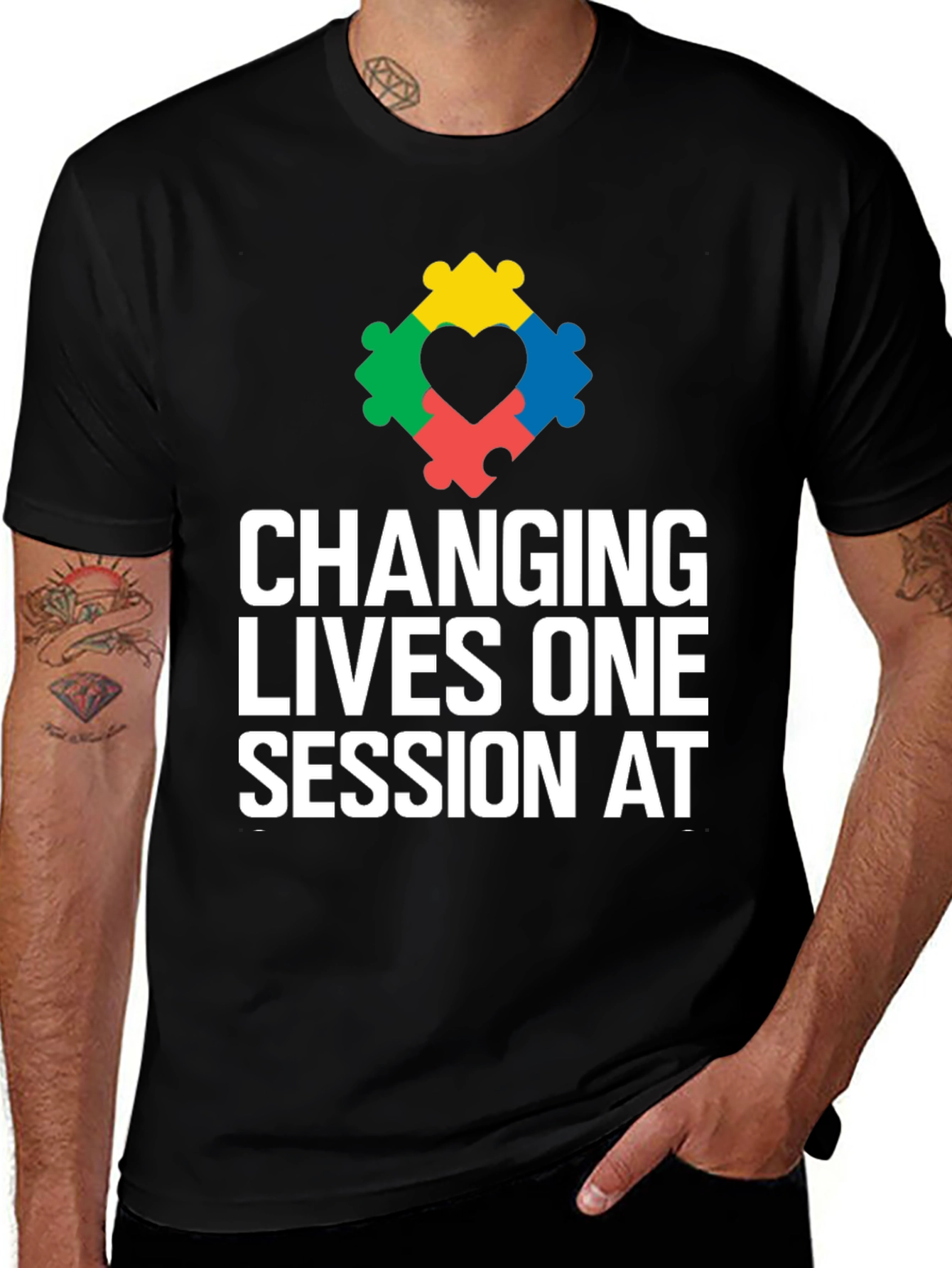 Variant 25 of Changing Lives Autism Awareness T-Shirt