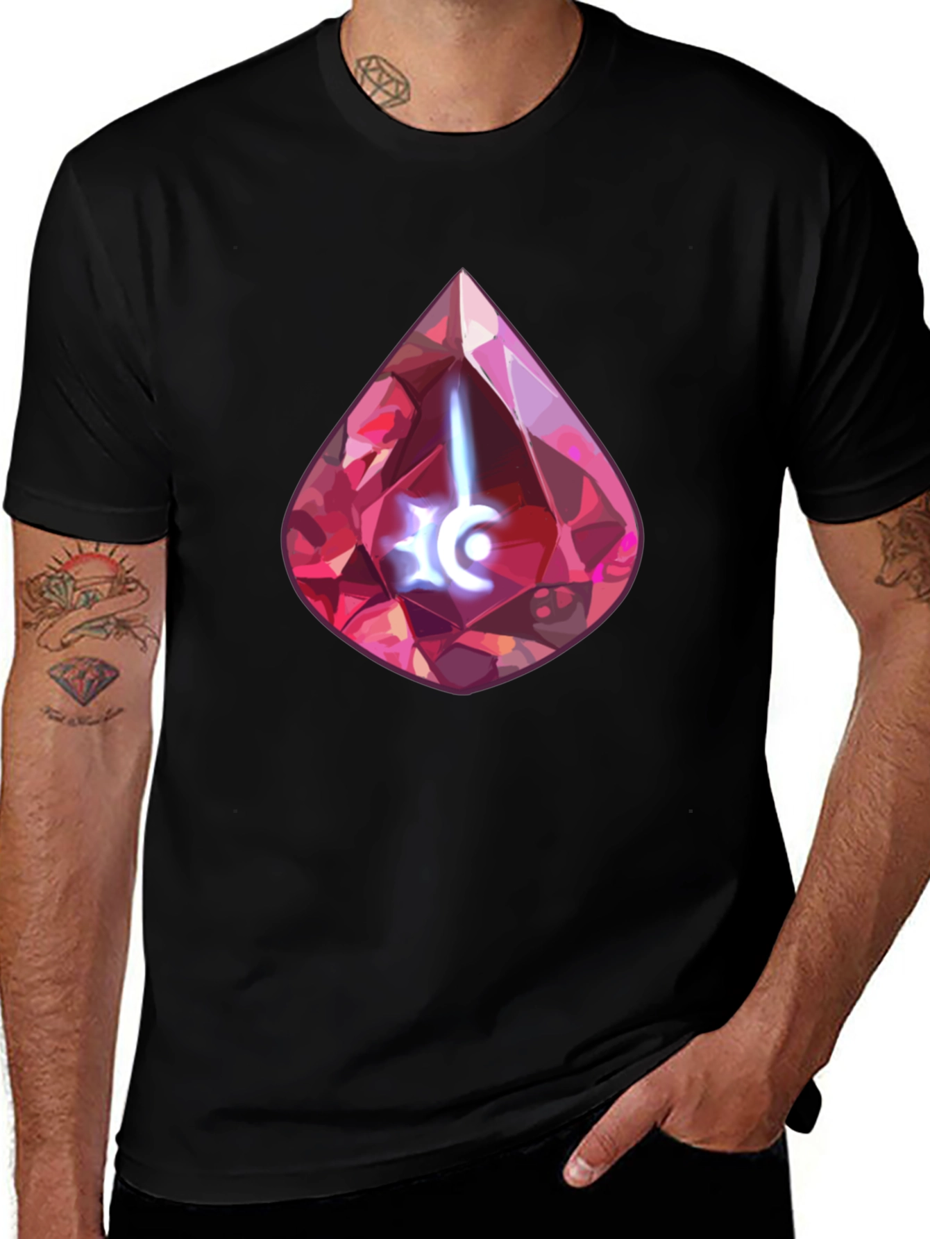 Crystal Emblem Black T-Shirt