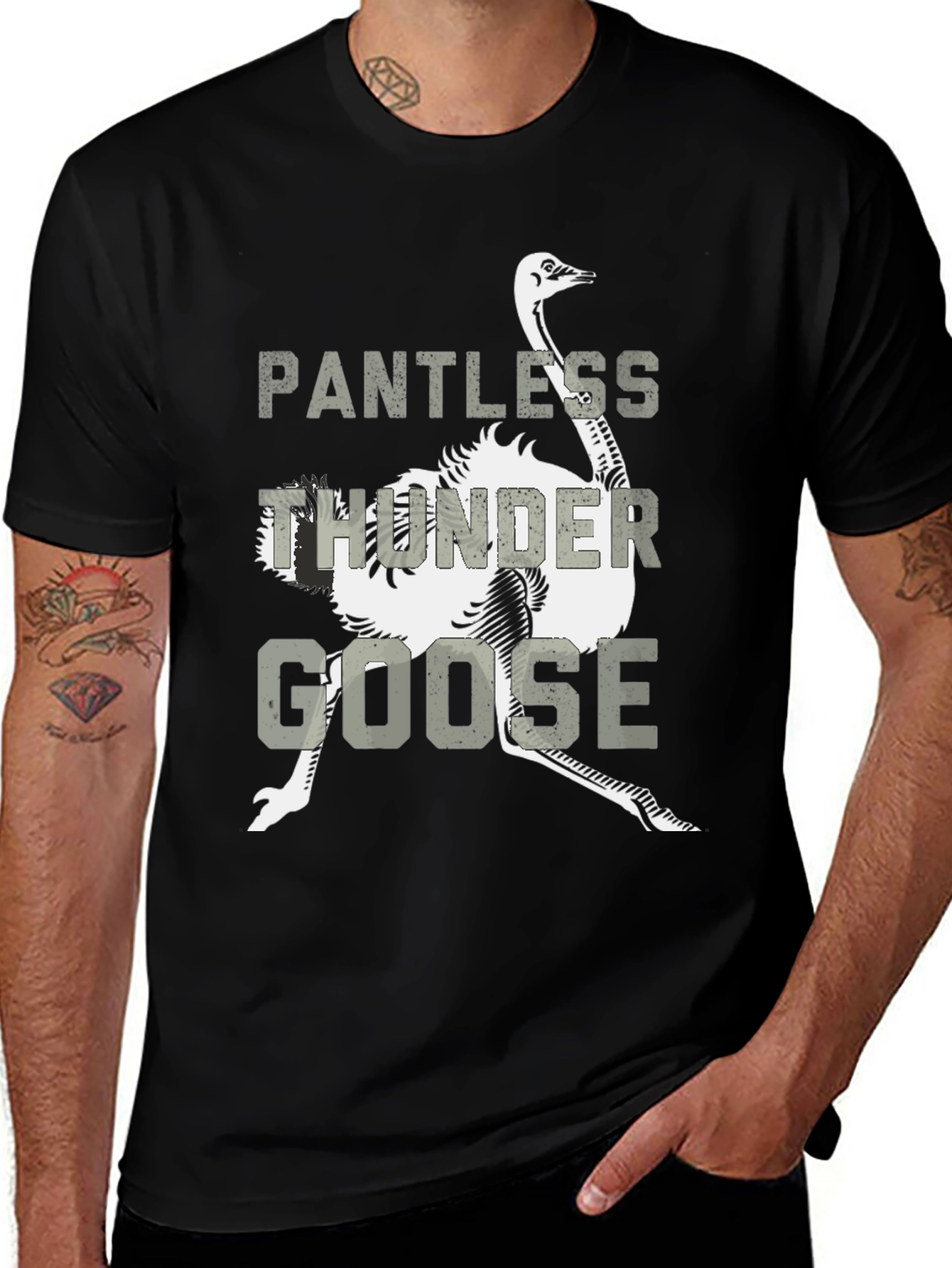 Variant 27 of Pantless Thunder Goose Graphic T-Shirt