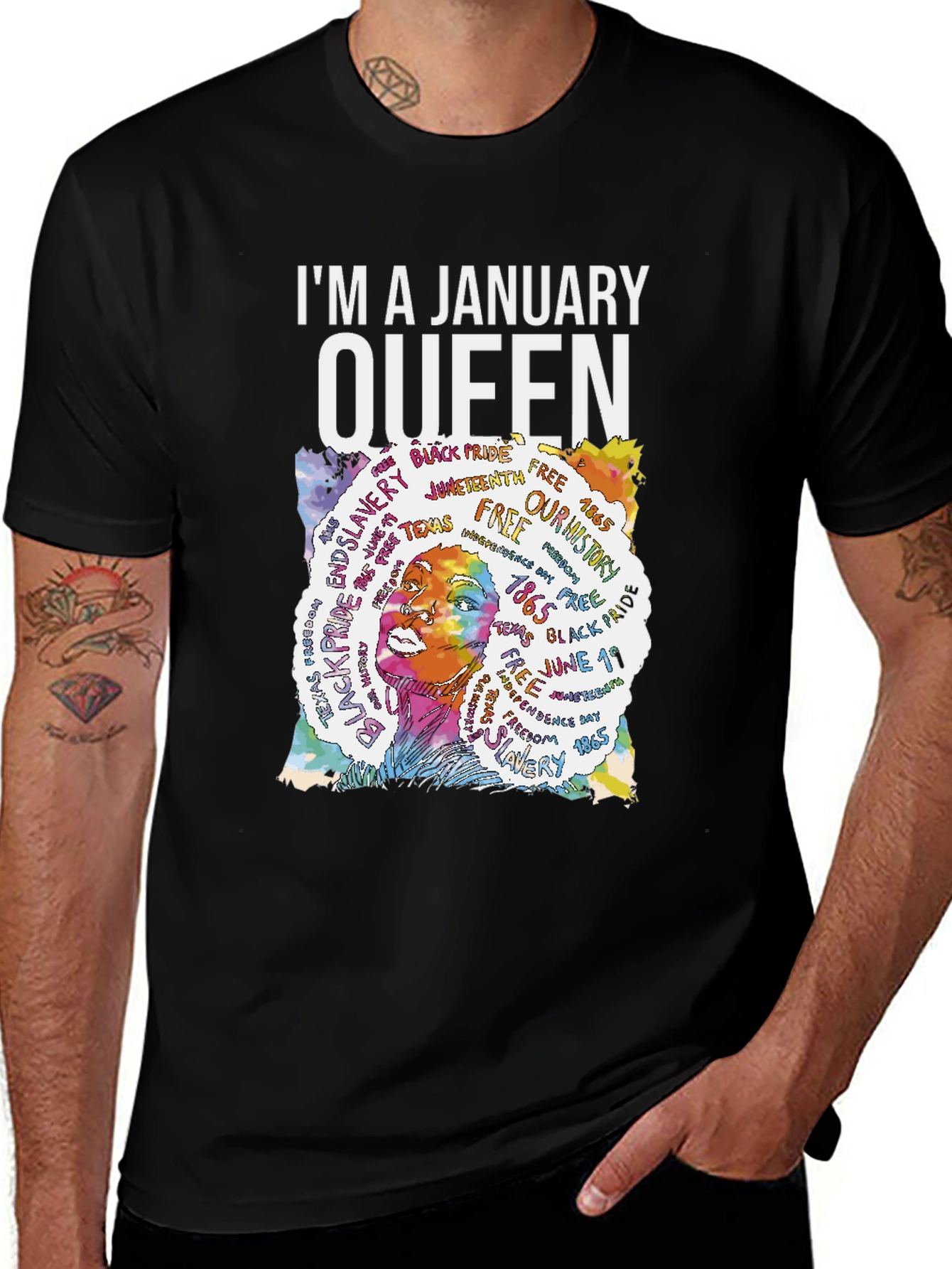 January Queen Black Pride T-Shirt