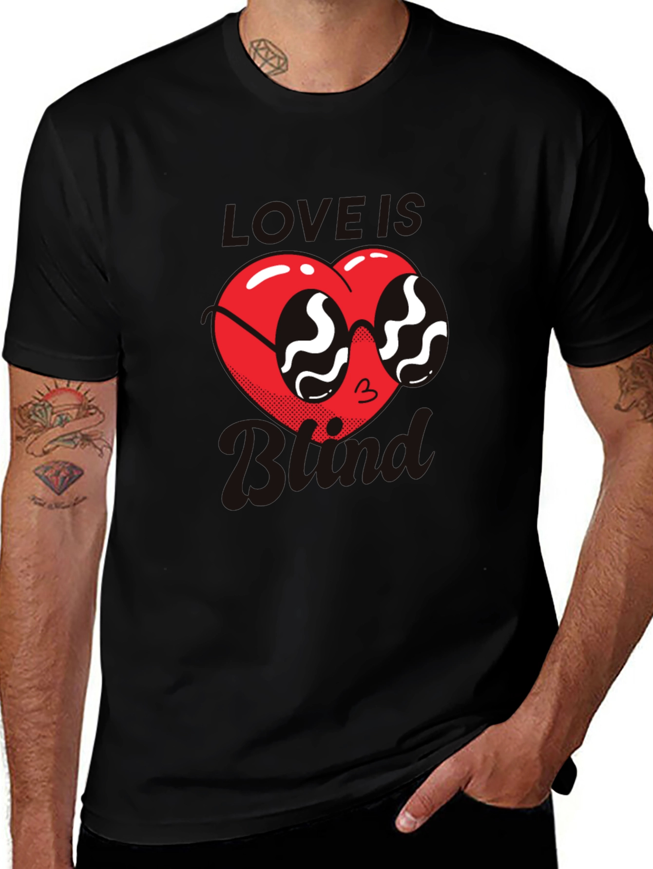 Variant 29 of Love Is Blind Heart Graphic Tee