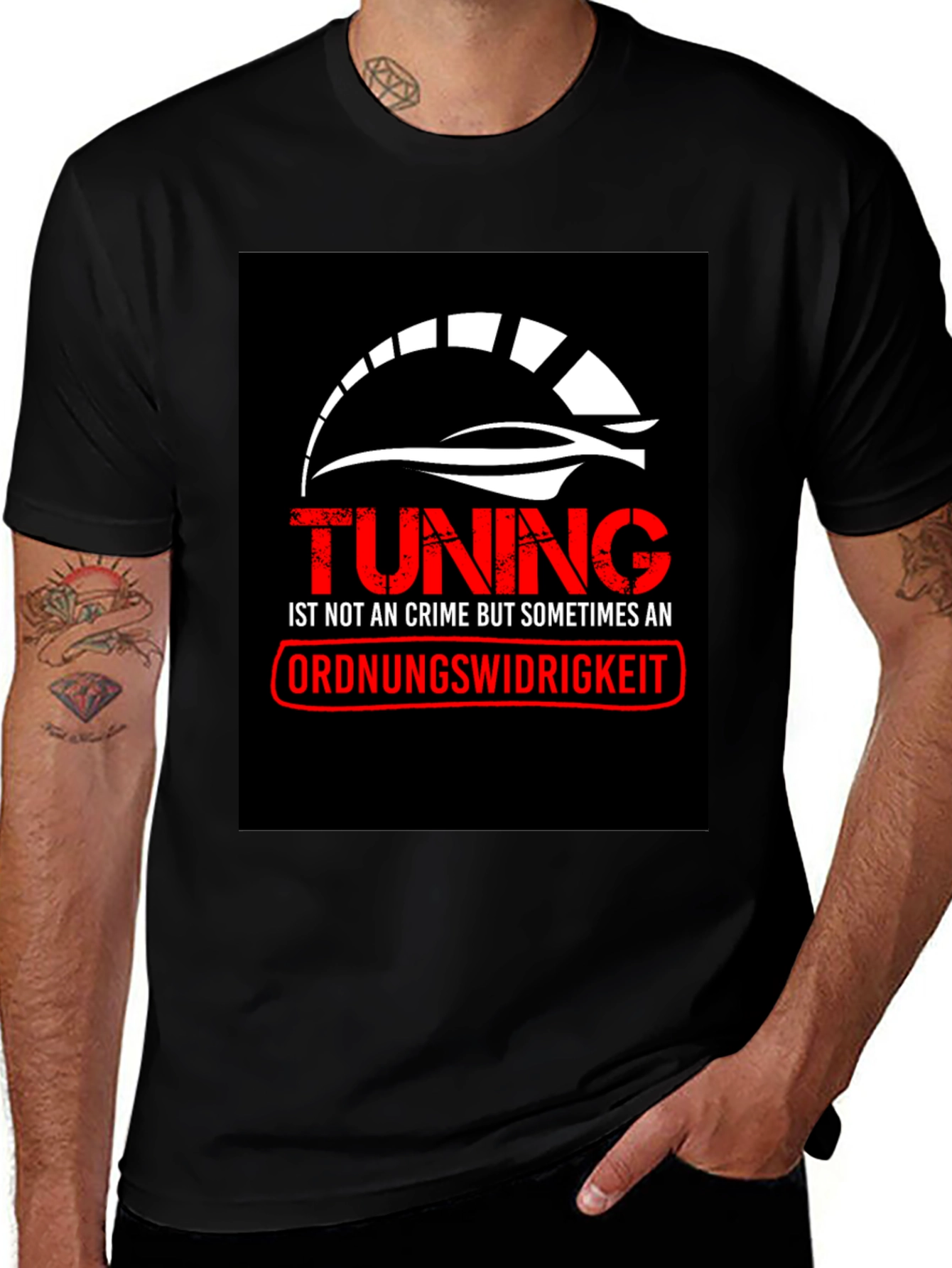 Variant 25 of Tuning is Not a Crime Graphic Tee