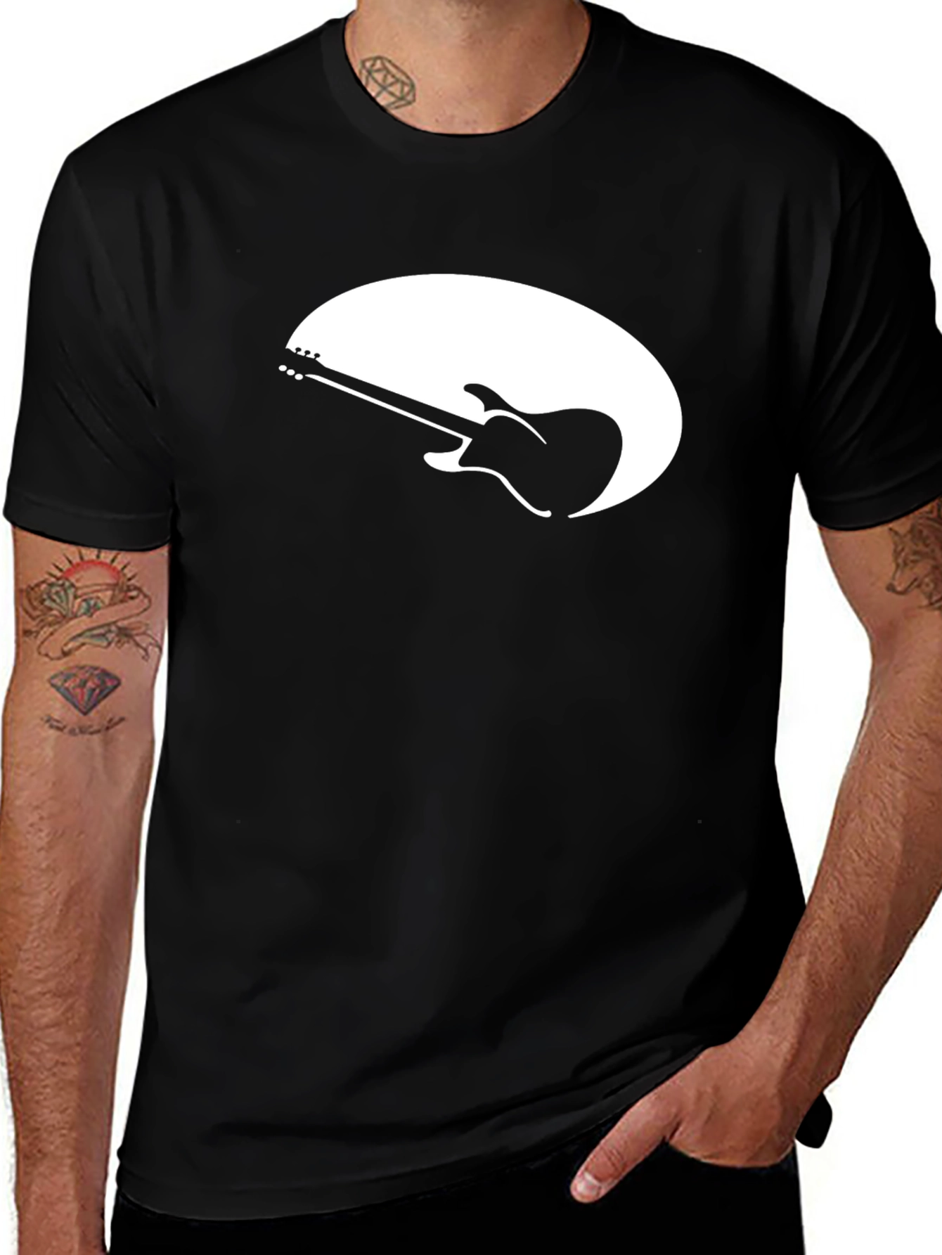 Variant 21 of Guitar Graphic Tee - Stylish Music Lover T-Shirt