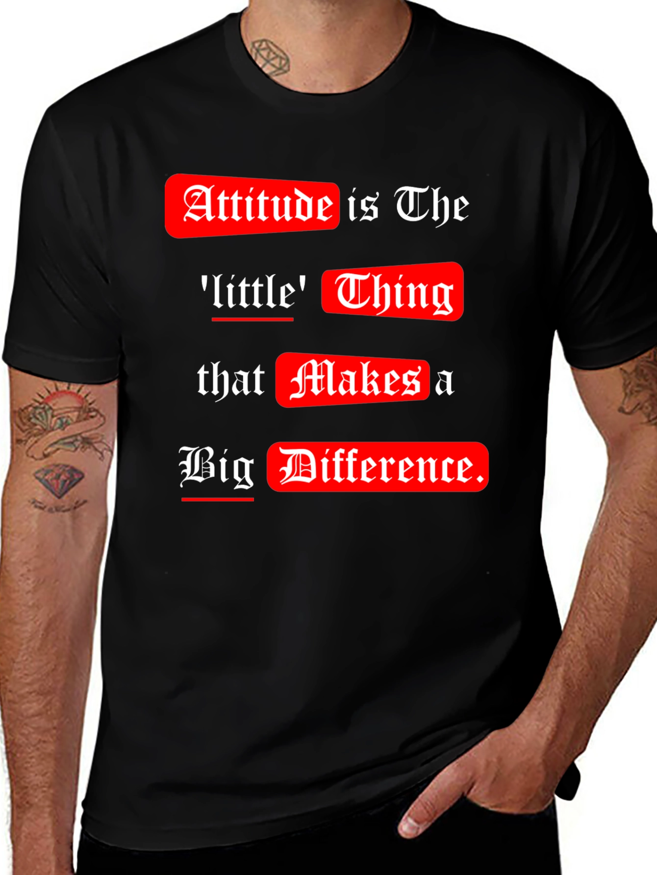 Variant 9 of Attitude is Everything Graphic T-Shirt