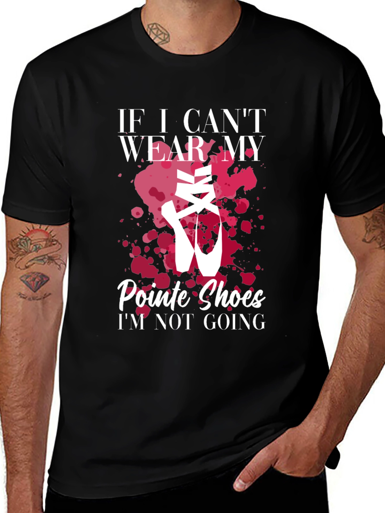 Variant 26 of Ballet Lover T-Shirt - Pointe Shoes