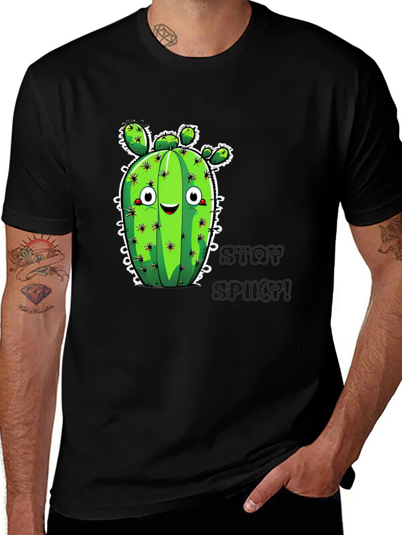 Variant 27 of Stay Spiky Cactus Graphic T-Shirt