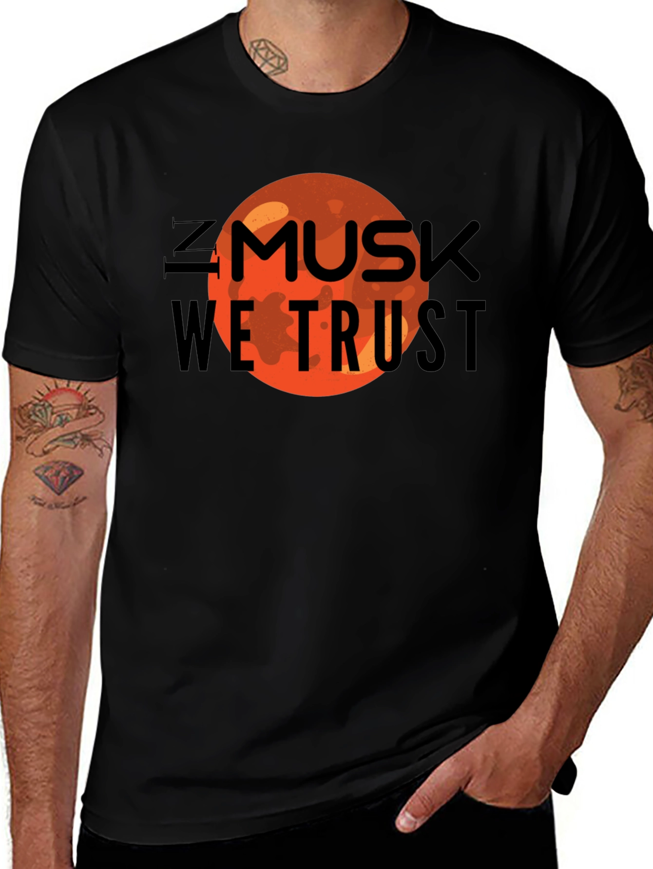 Variant 12 of In Musk We Trust Graphic Tee