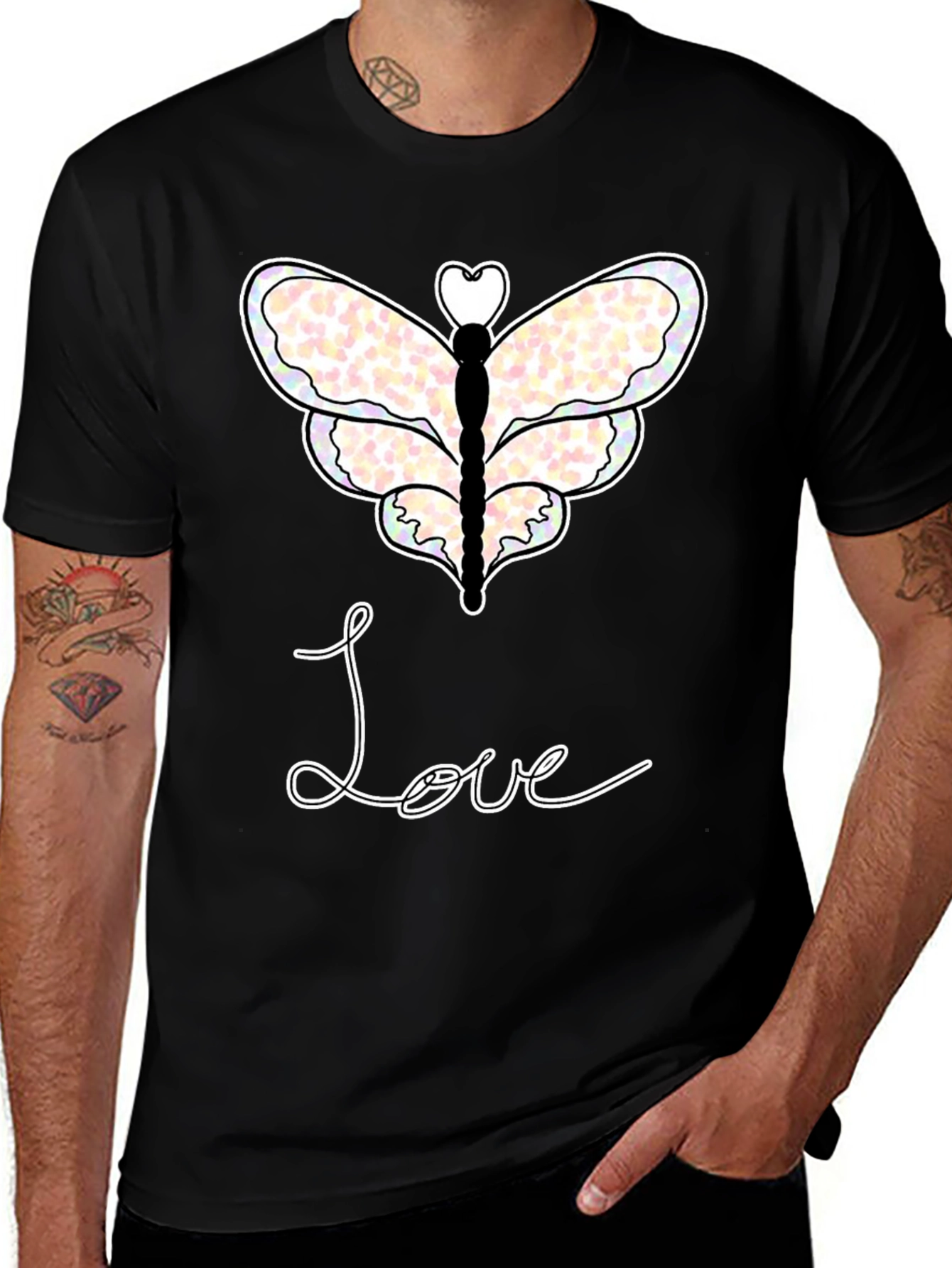 Variant 7 of Love Butterfly Graphic Tee