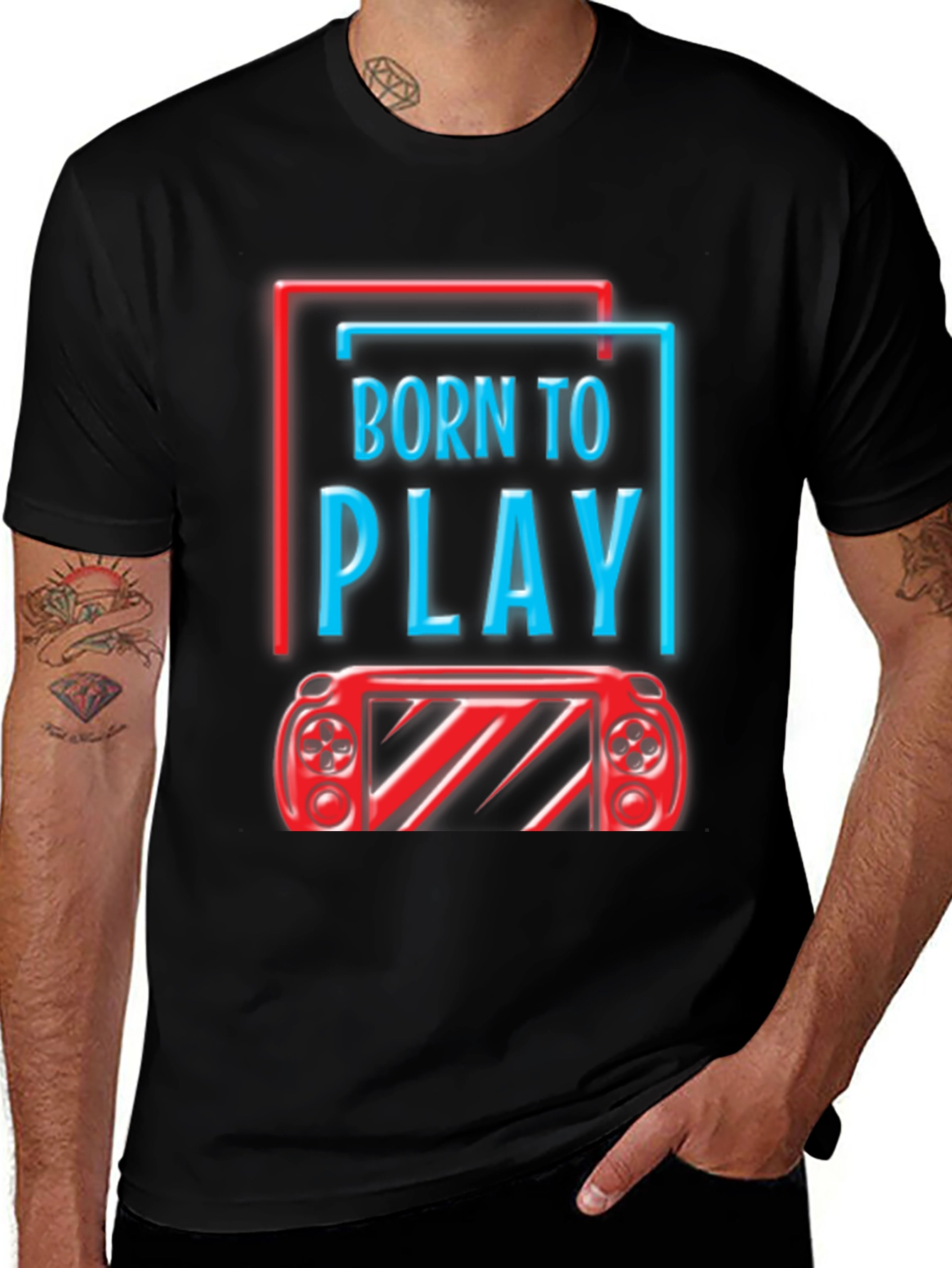 Variant 20 of Born To Play Graphic Tee - Gamer T-Shirt