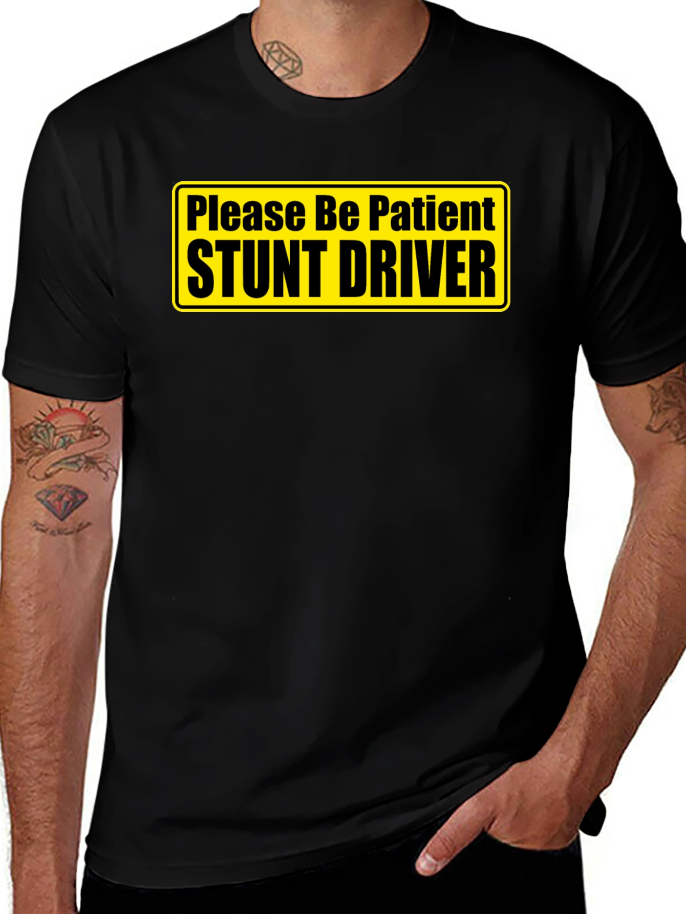 Variant 16 of Stunt Driver Graphic Tee - Funny Slogan Shirt