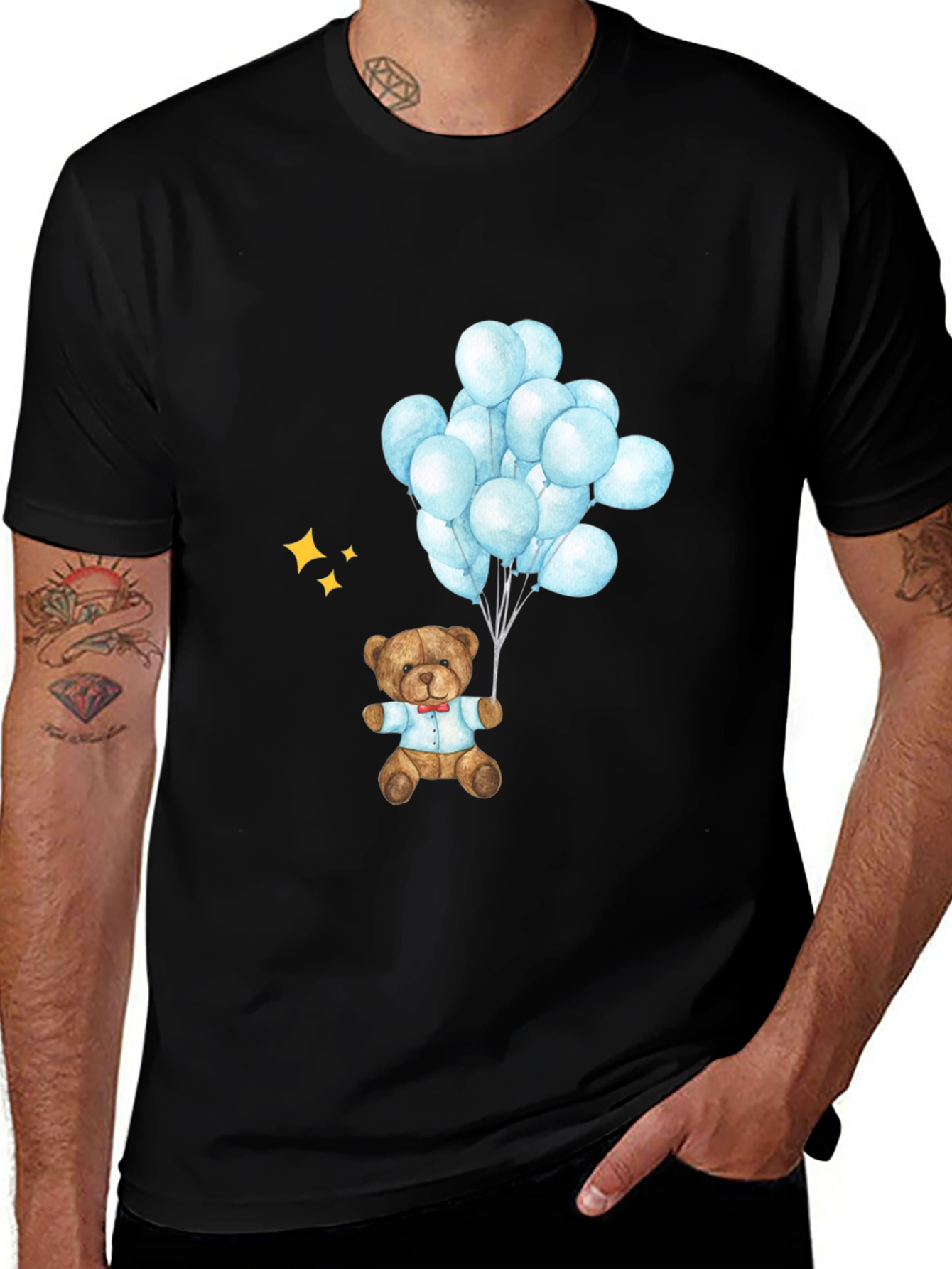 Variant 29 of Teddy Bear Balloons Graphic Tee