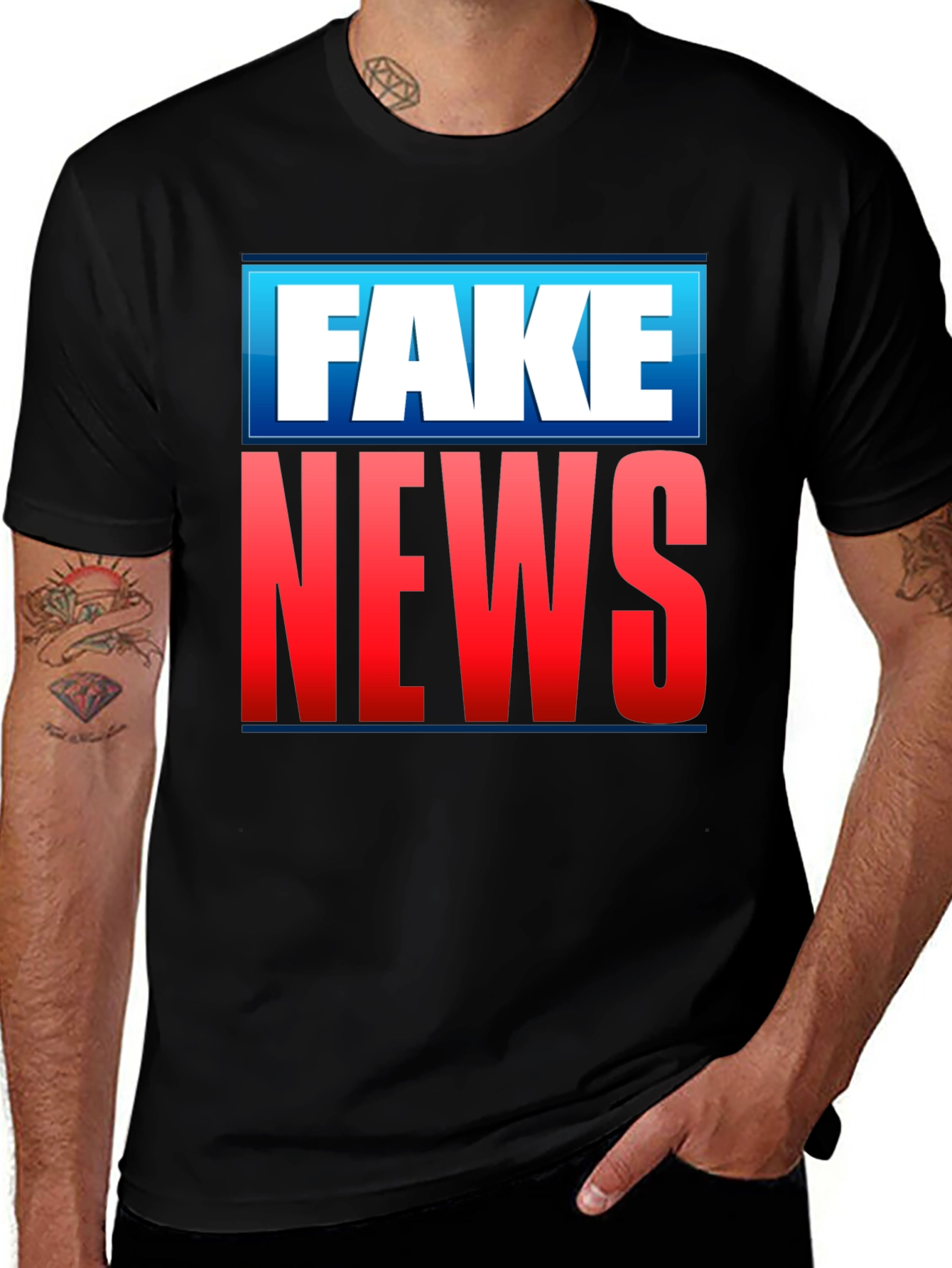 Variant 11 of Fake News Graphic T-Shirt