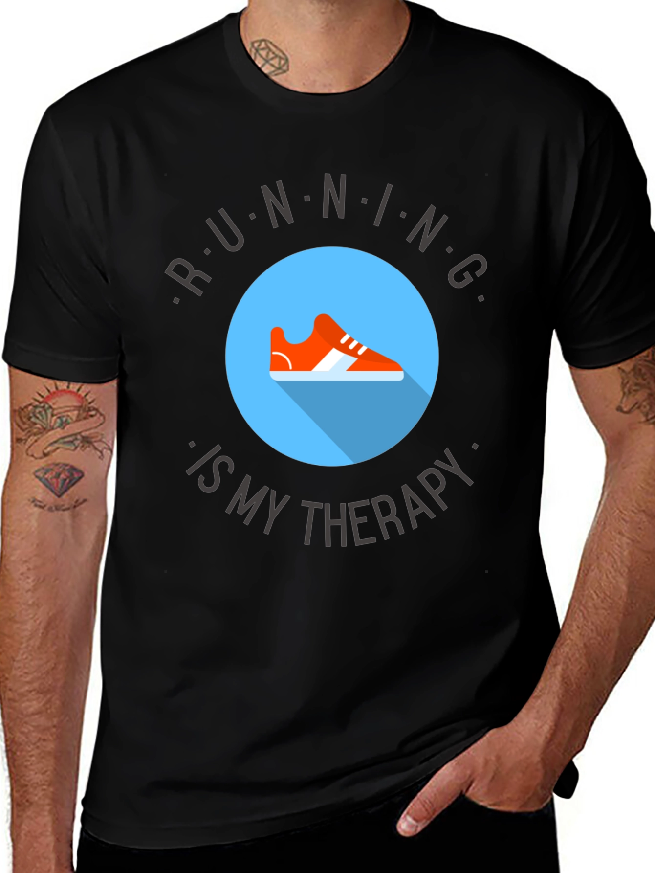 Variant 27 of Running is My Therapy Graphic Tee