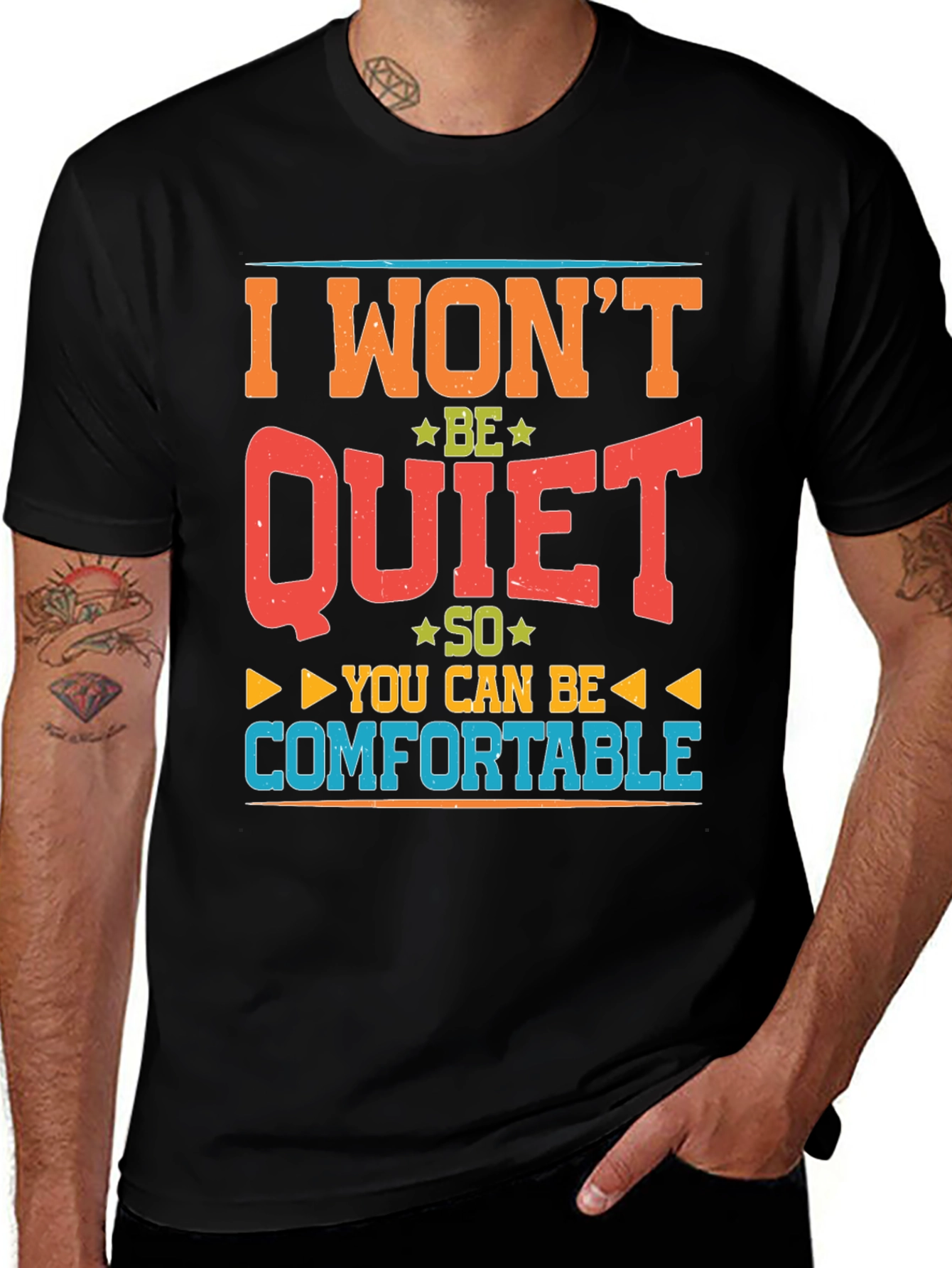 Variant 18 of I Won't Be Quiet T-Shirt - Comfortable Tee