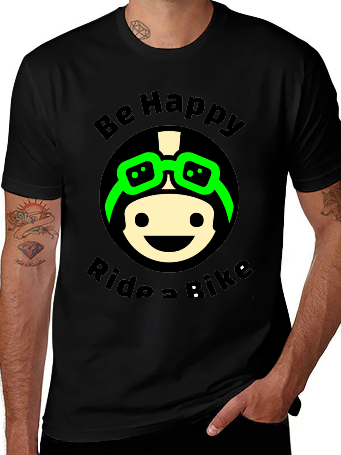 Variant 10 of Be Happy Ride A Bike T-Shirt