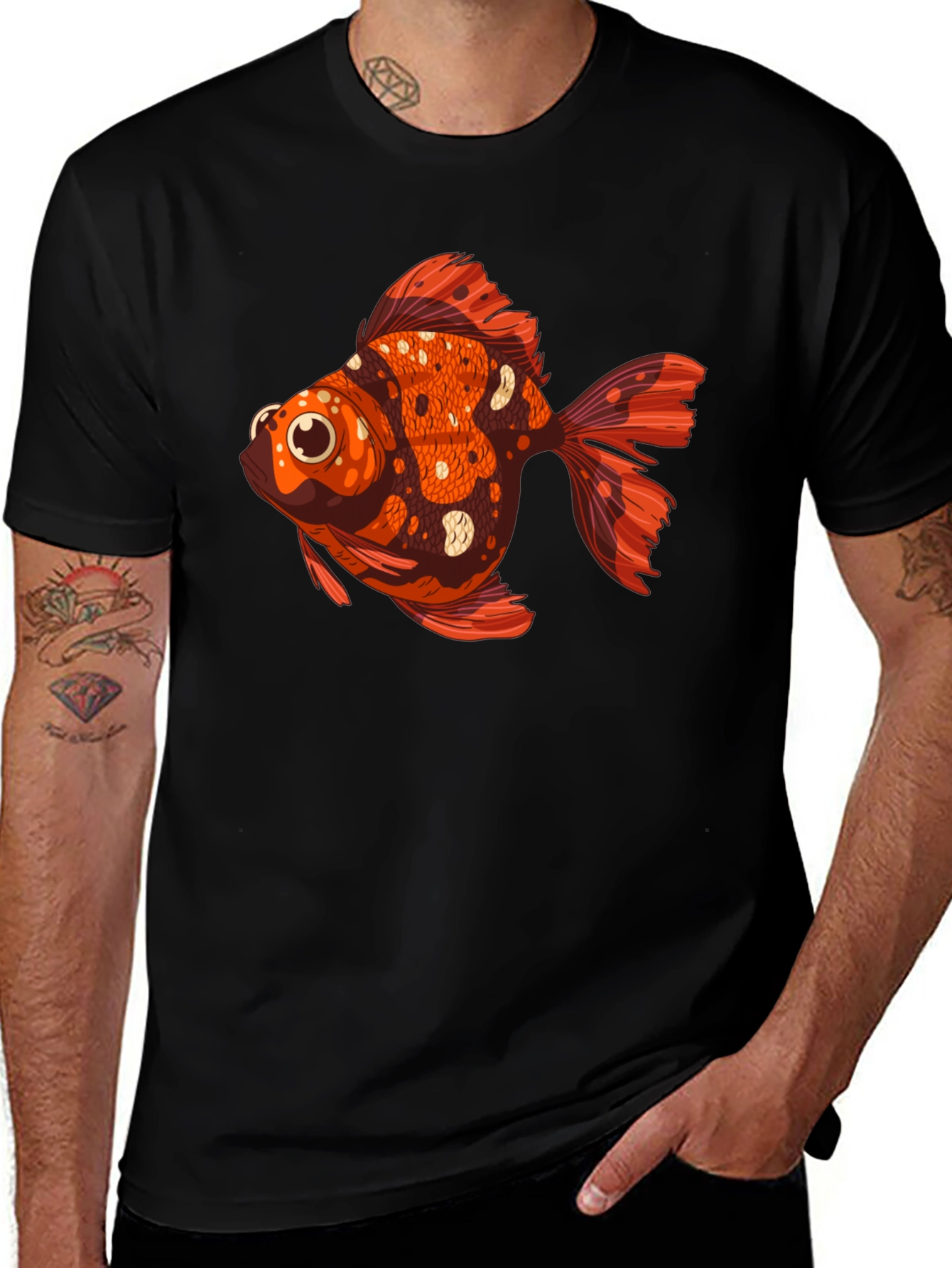 Variant 4 of Goldfish Graphic Tee - Unique Animal T-Shirt