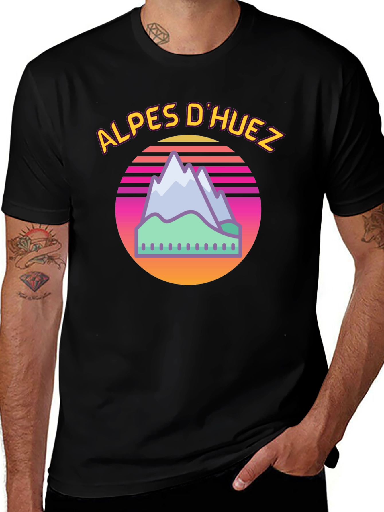 Alps D'Huez Retro T-Shirt