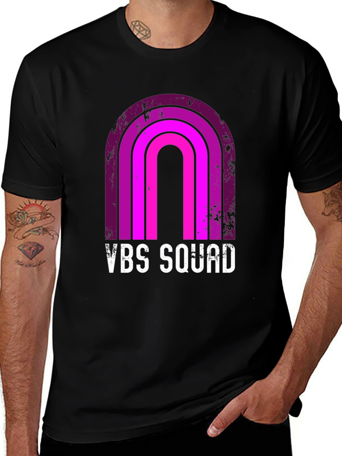VBS Squad Retro Rainbow T-Shirt
