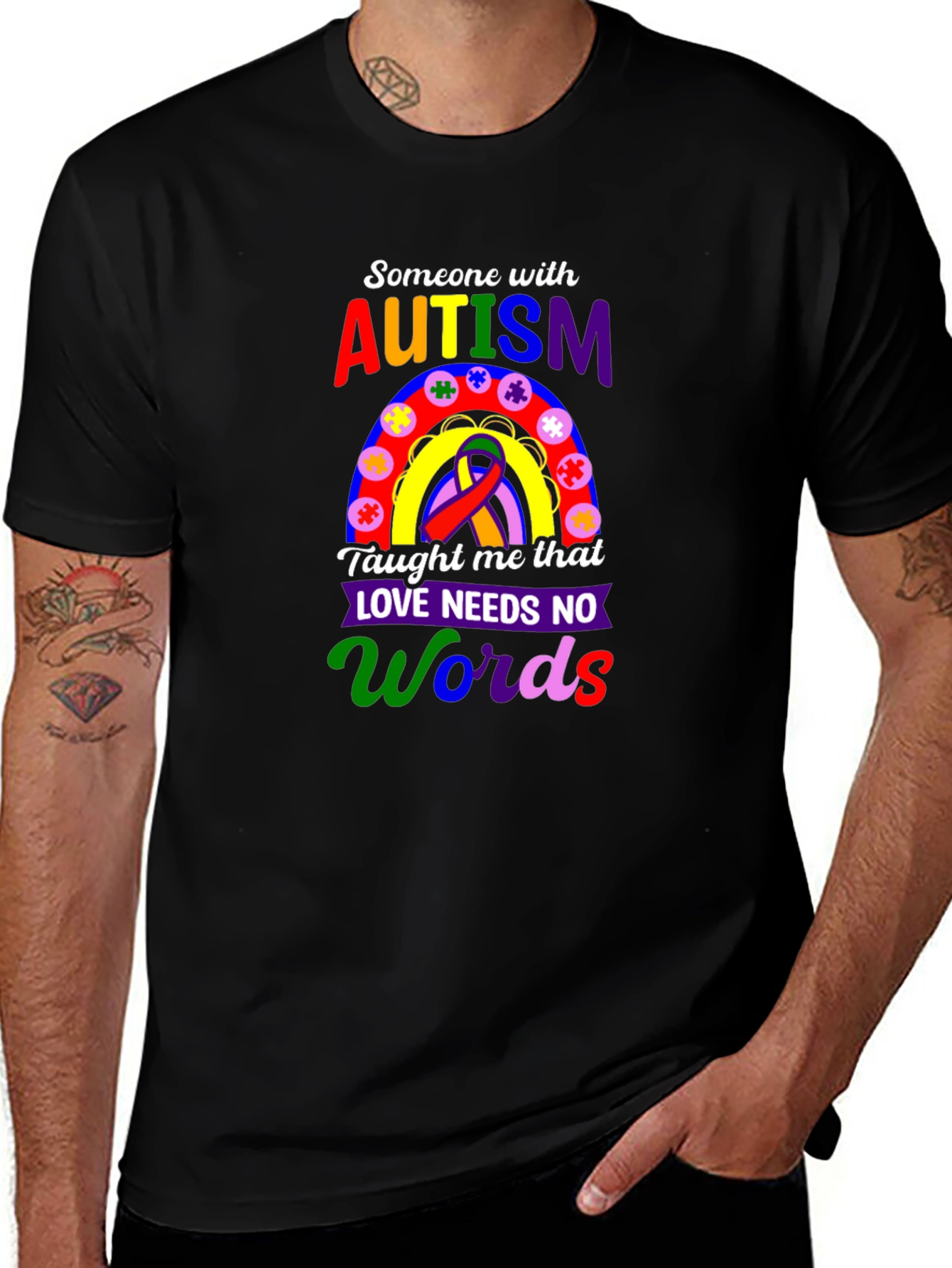 Autism Awareness T-Shirt - Love Needs No Words