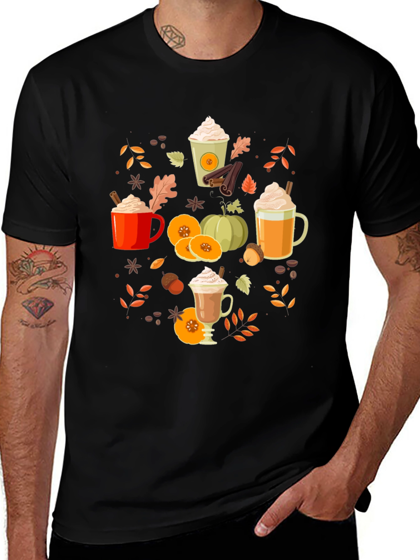 Variant 9 of Fall Pumpkin Spice Latte T-Shirt
