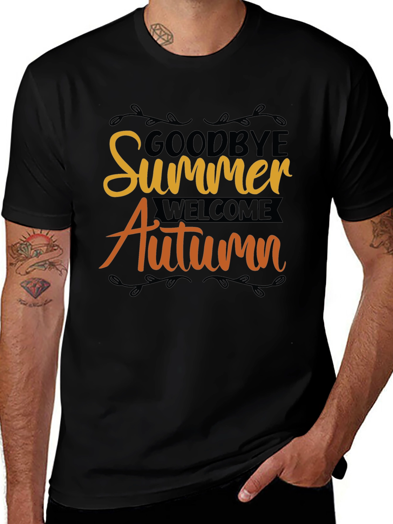 Variant 19 of Goodbye Summer Welcome Autumn Graphic Tee