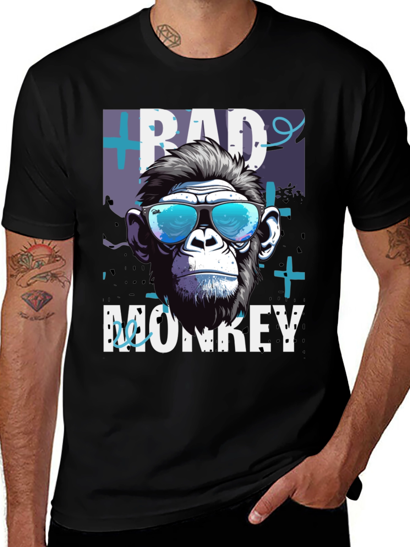 Variant 11 of Bad Monkey Graphic Tee - Cool & Edgy Design
