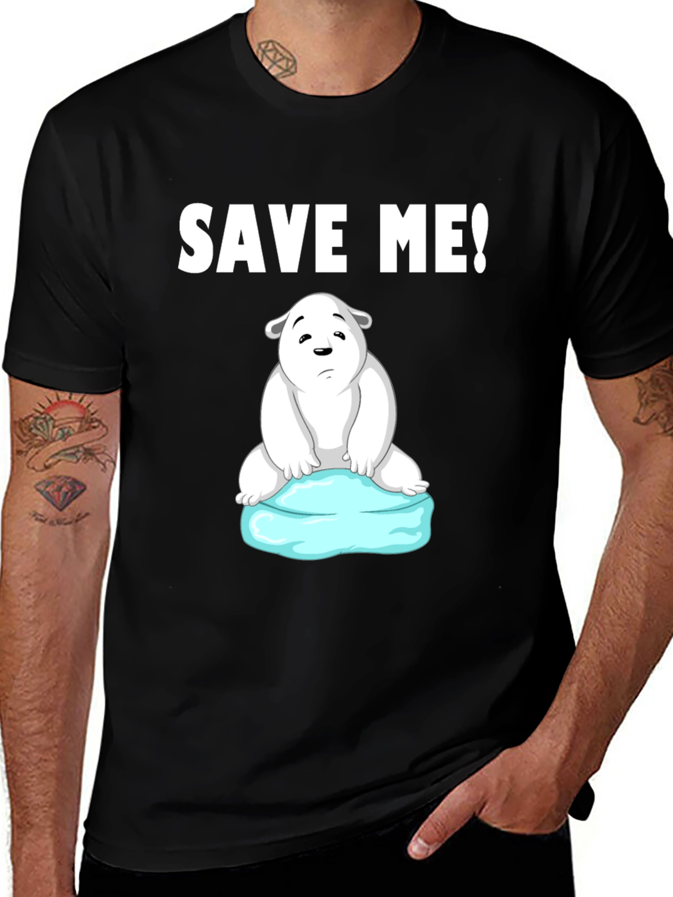 Variant 29 of Save Me Polar Bear Graphic T-Shirt