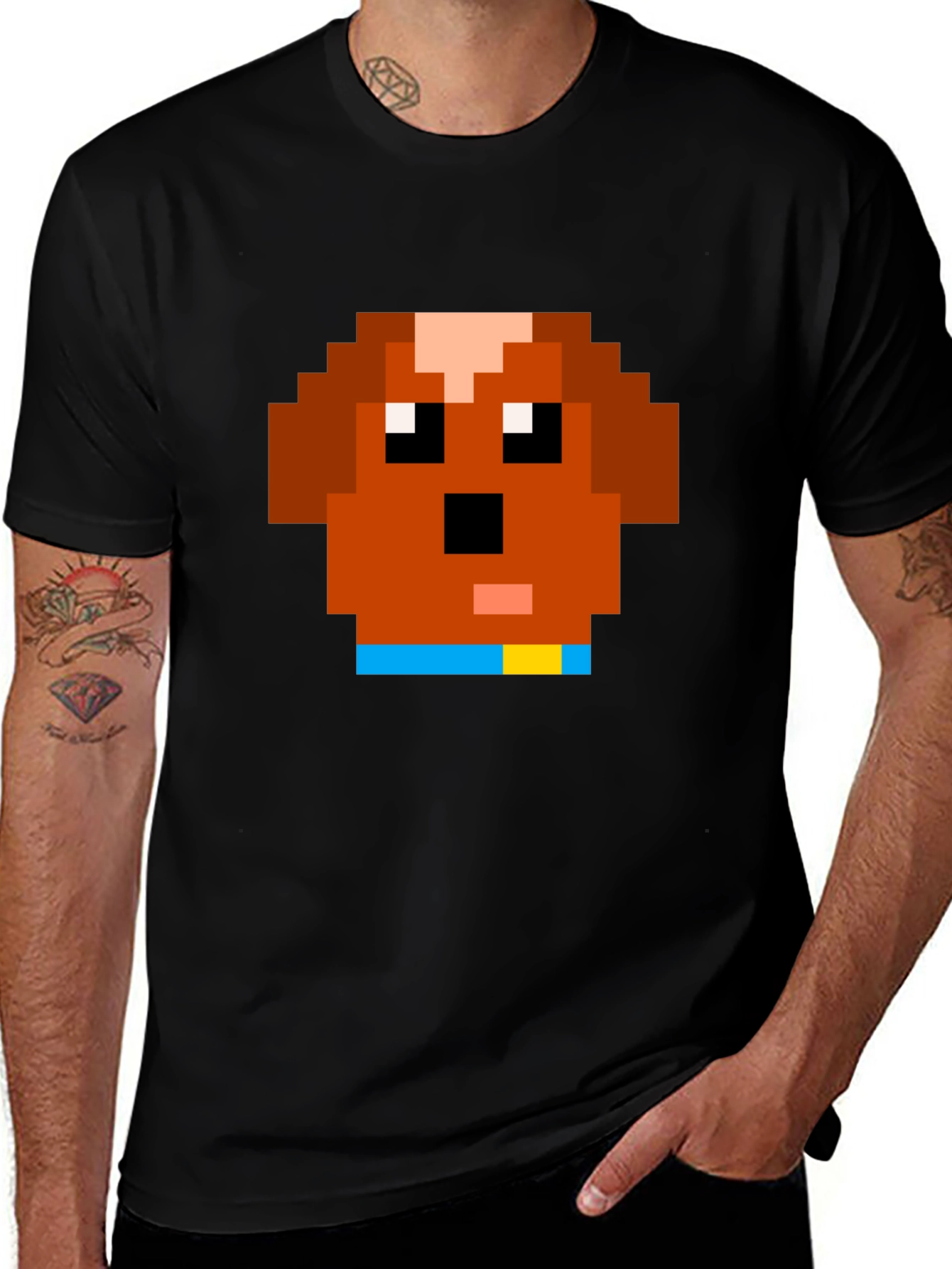 Variant 22 of Pixel Dog T-Shirt - Retro Gaming Style