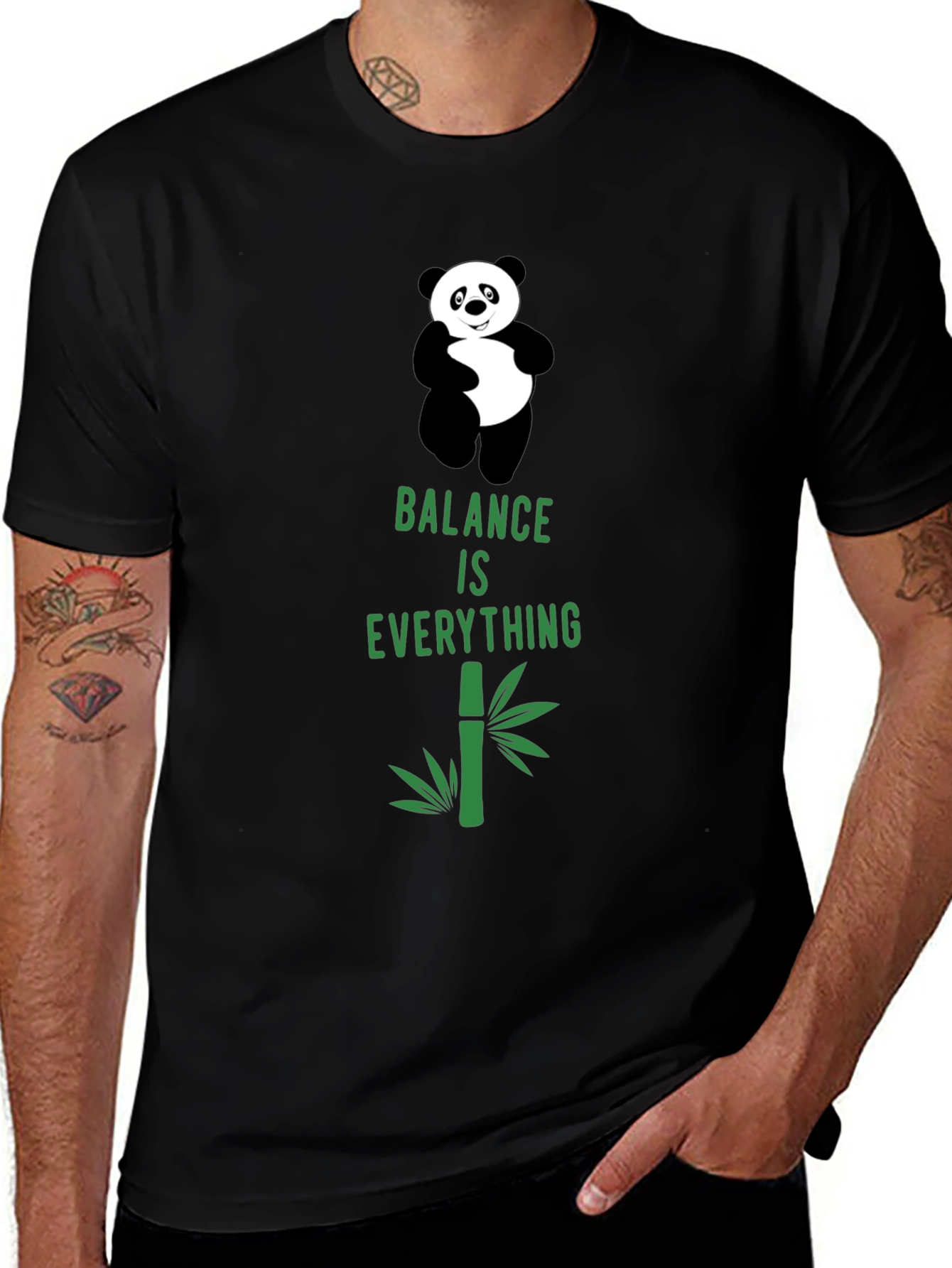 Variant 24 of Balance is Everything Panda T-Shirt