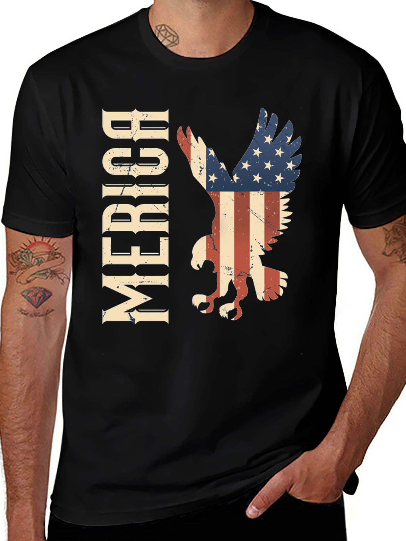 American Eagle Patriotic T-Shirt - USA Pride