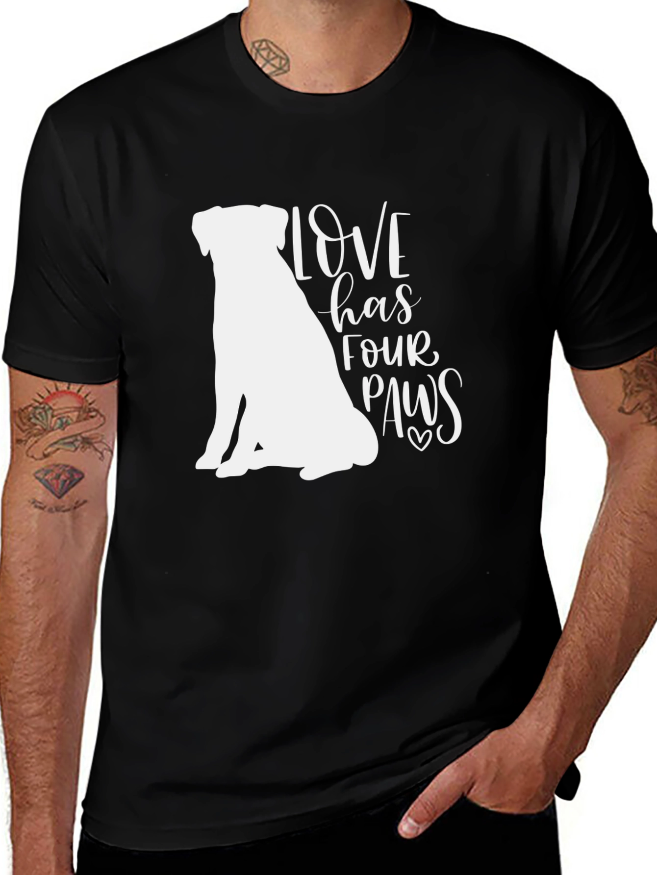 Variant 6 of Love Has Four Paws Dog Graphic Tee