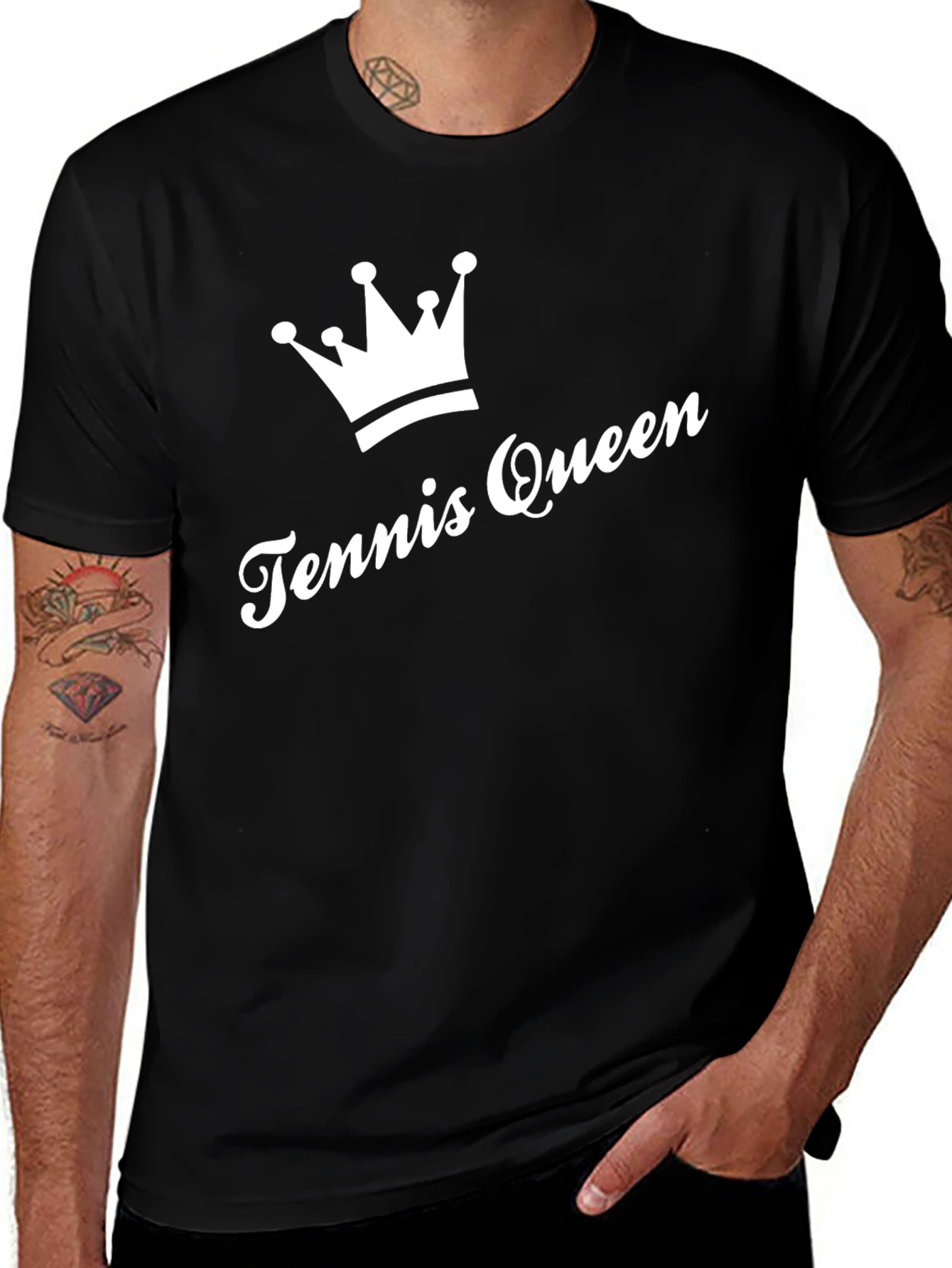 Variant 20 of Tennis Queen Crown Graphic T-Shirt