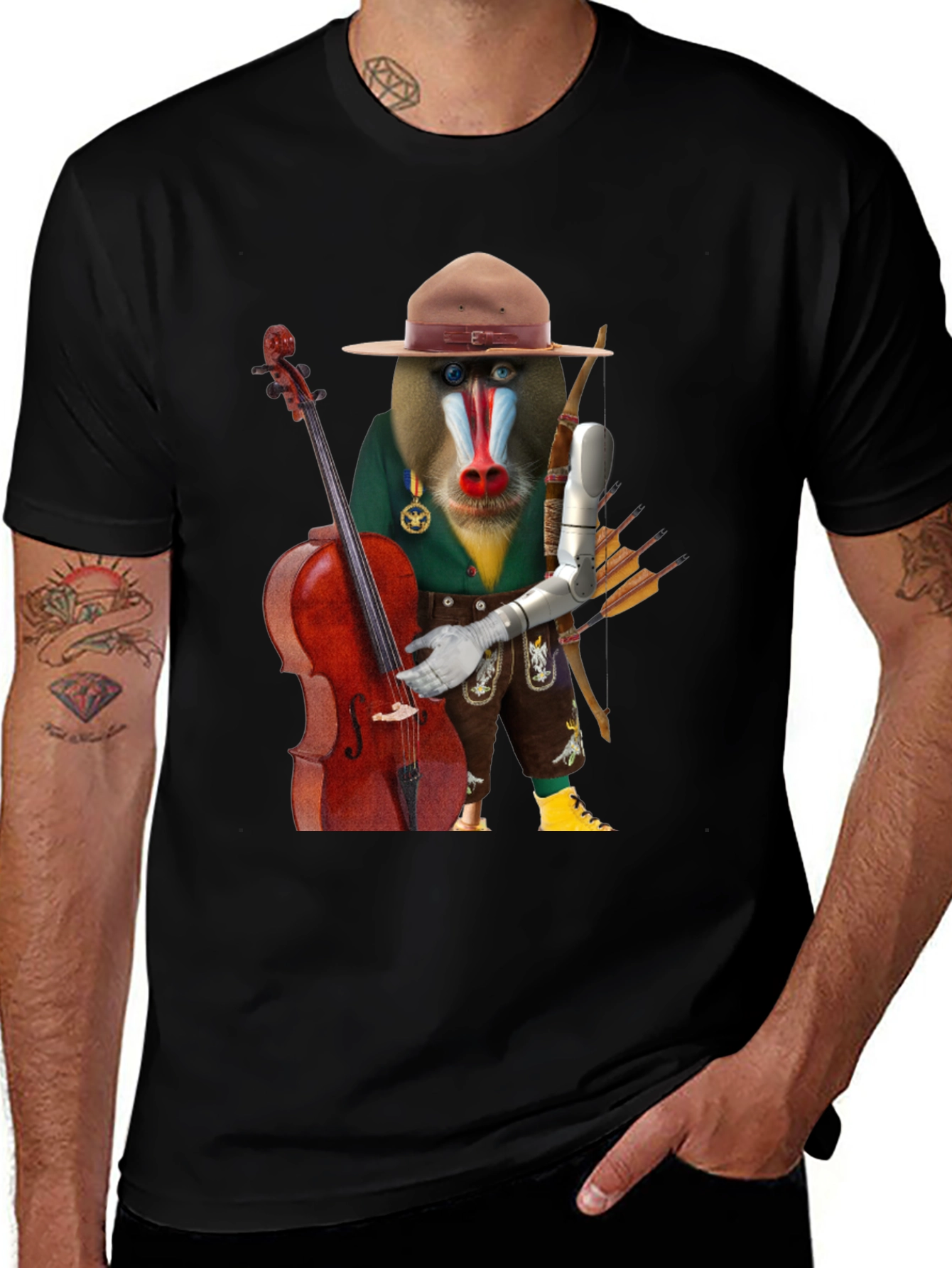Mandrill Musician T-Shirt