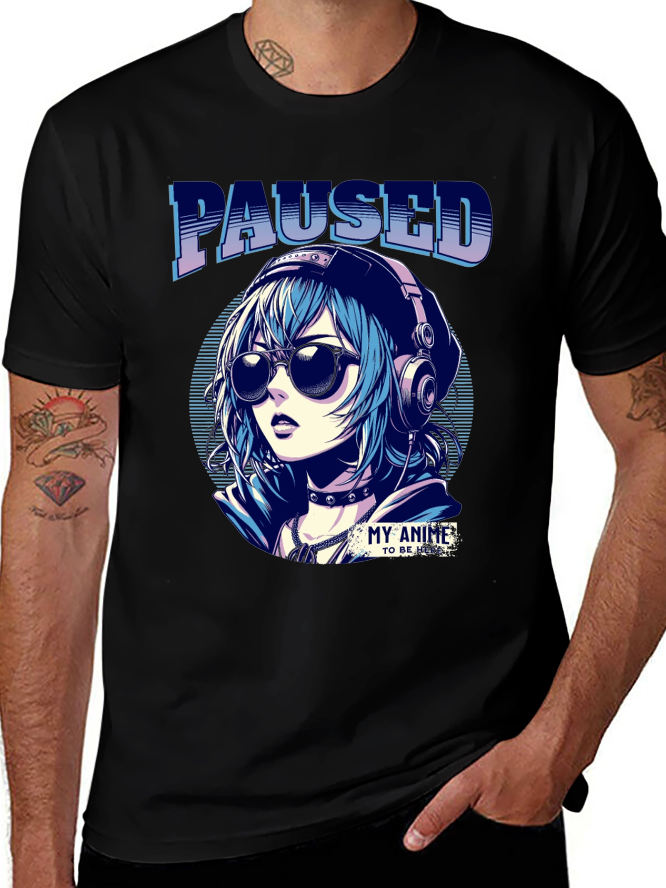 Variant 8 of Paused Anime Lover T-Shirt - Gamer Style