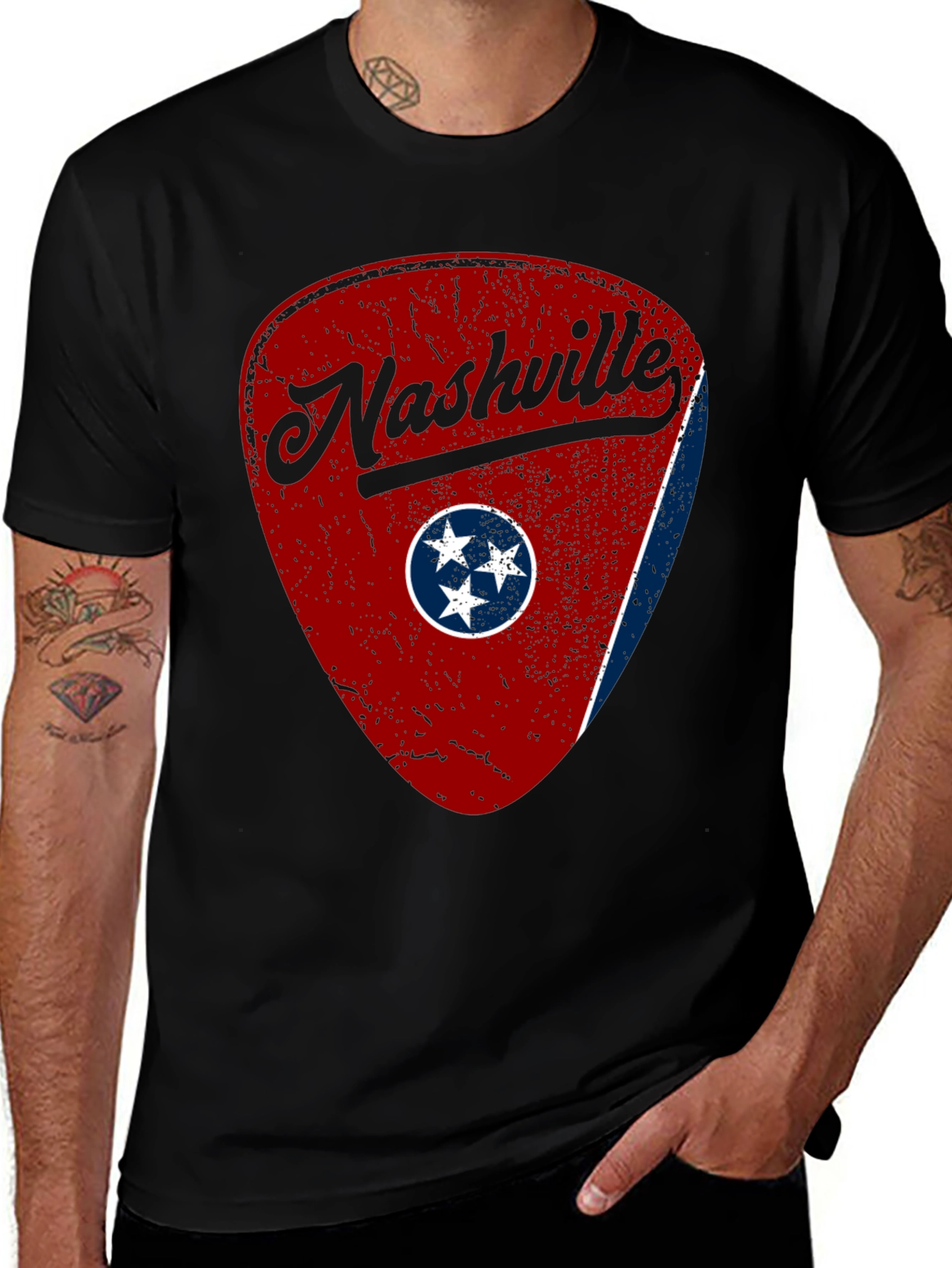 Nashville Tennessee Guitar Pick T-Shirt