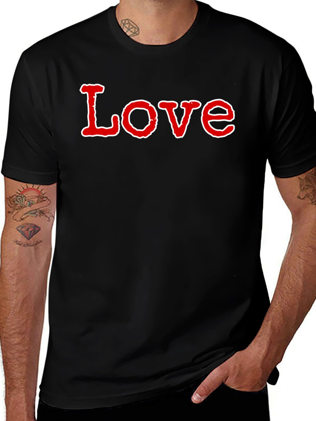 Variant 6 of Love Graphic Tee - Soft Cotton Blend, Modern Fit