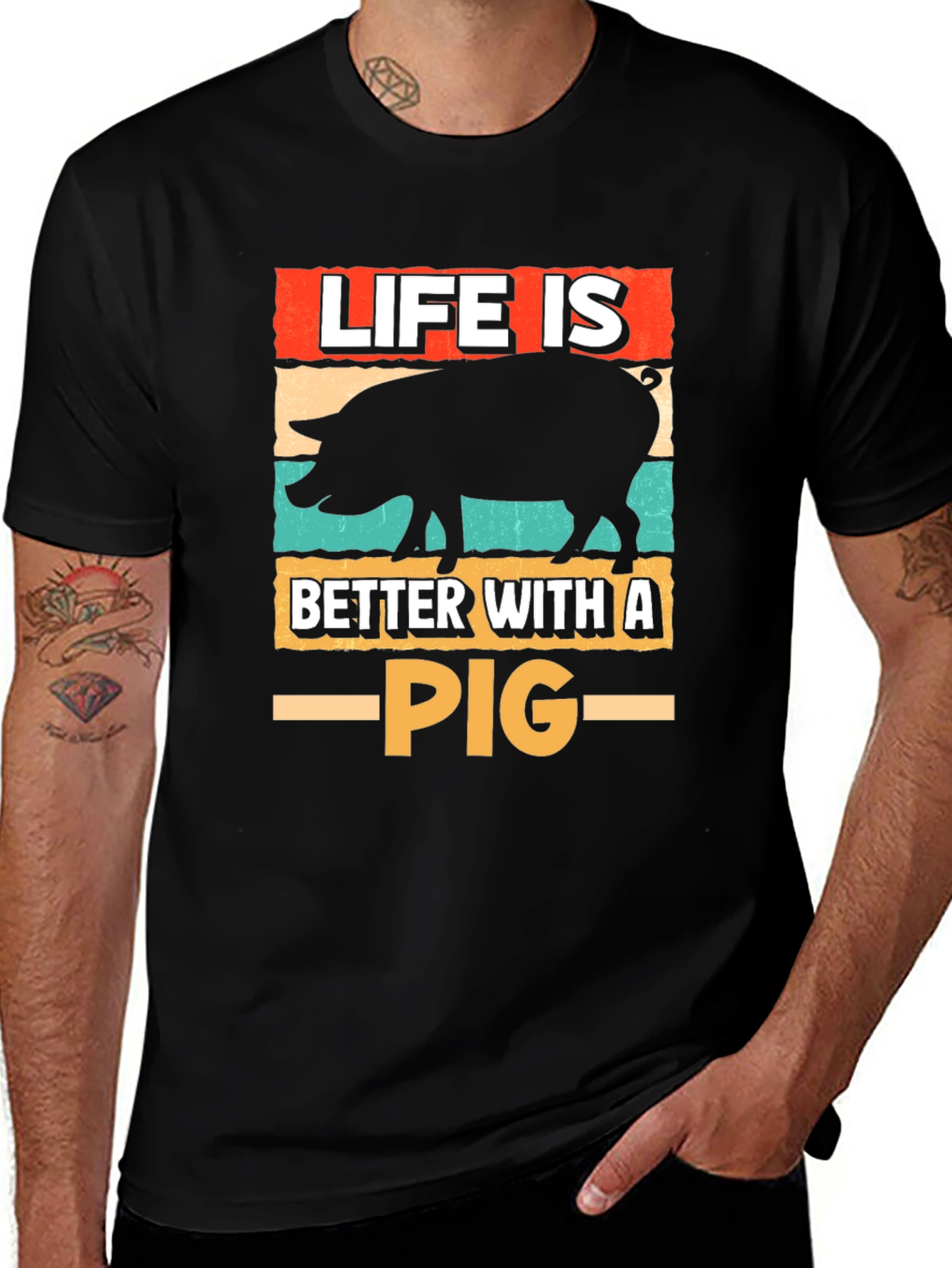 Life is Better With a Pig T-Shirt
